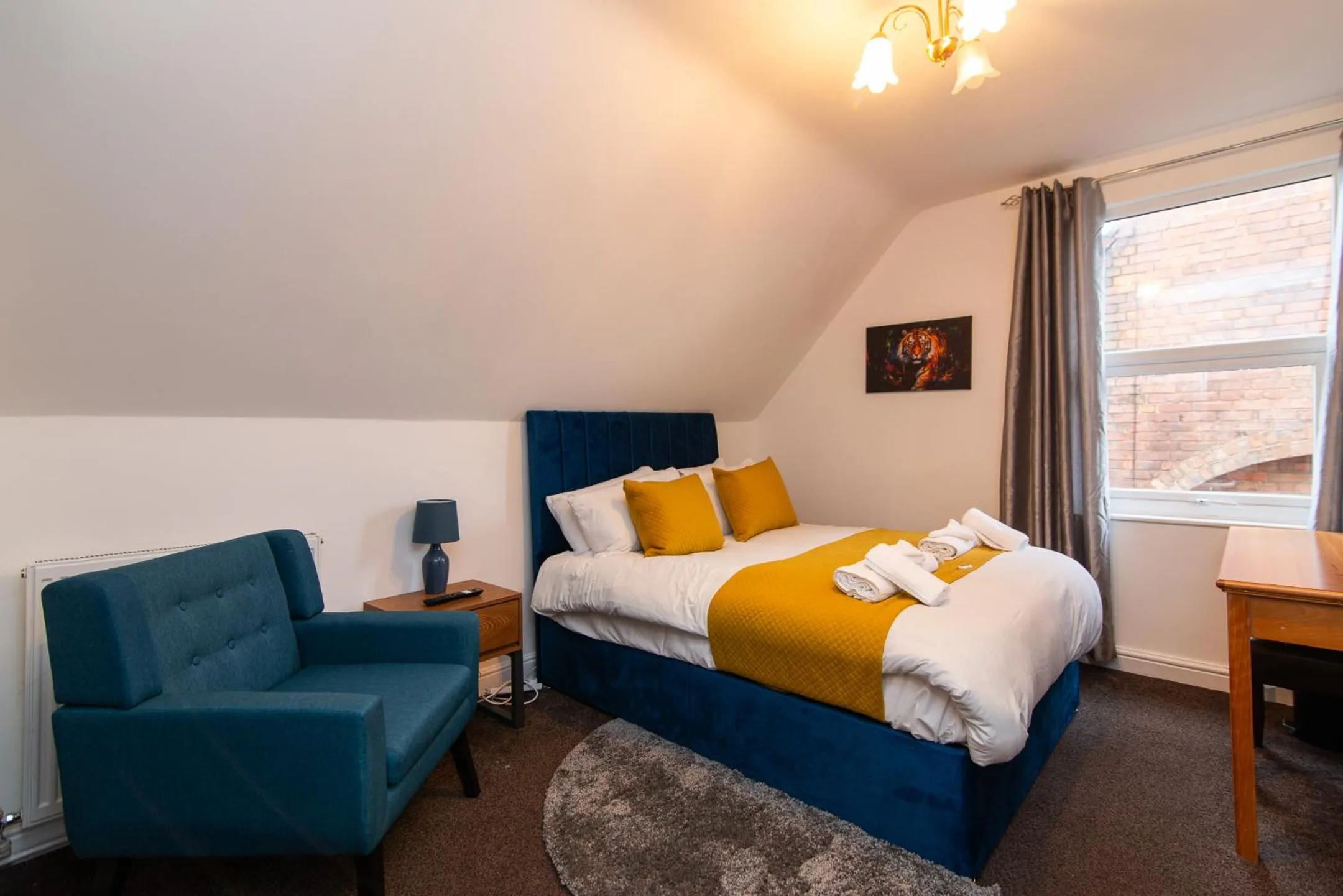 Bed in The Linden Leaf Rooms