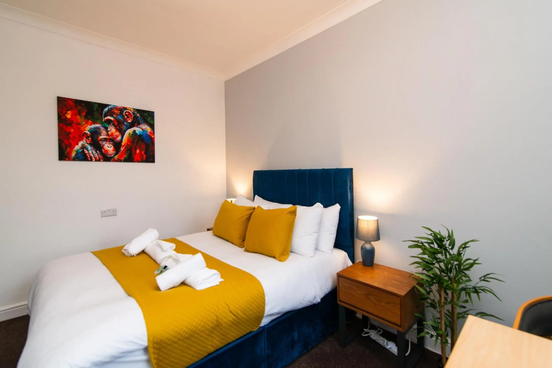 Bed in The Linden Leaf Rooms