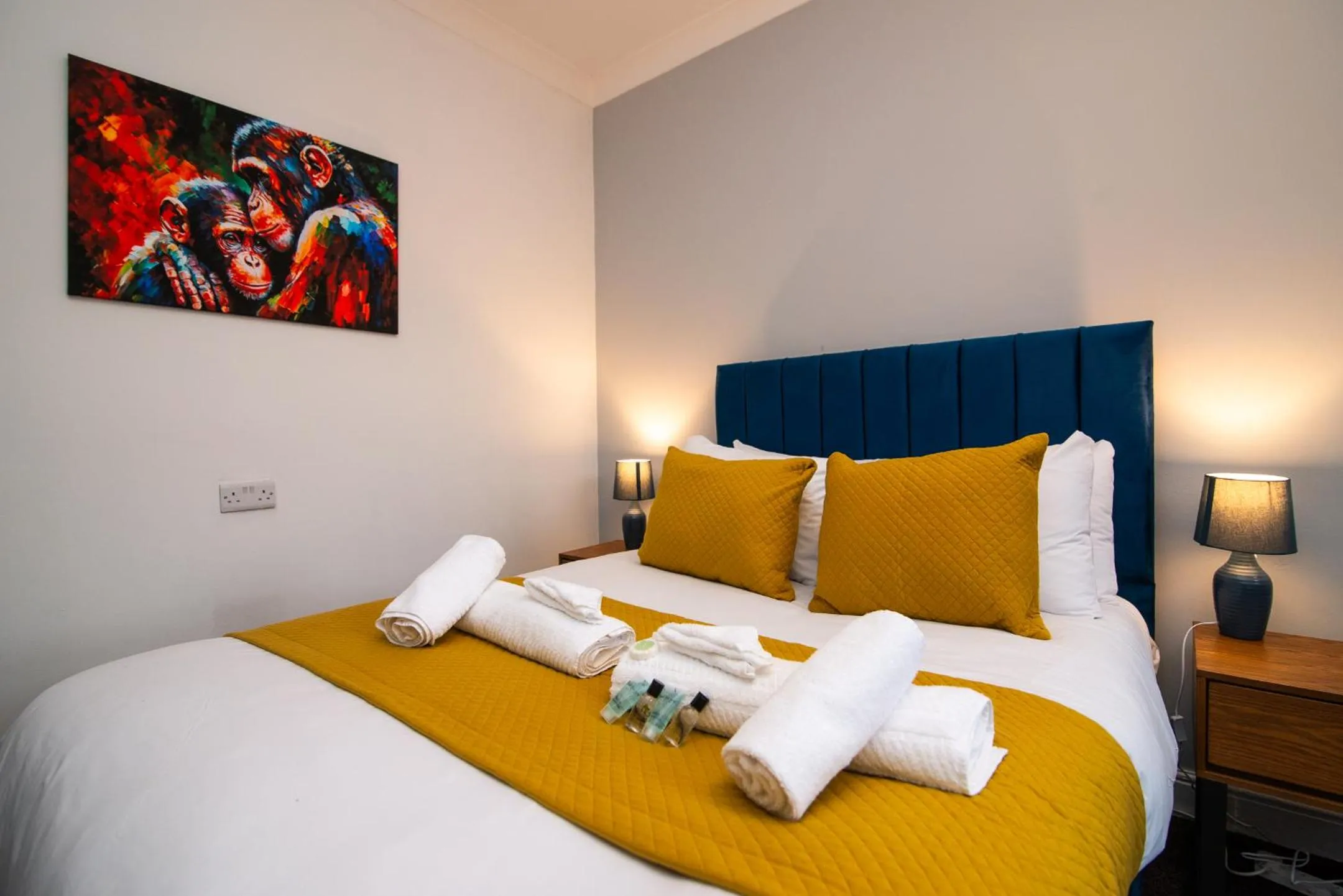 Bed in The Linden Leaf Rooms