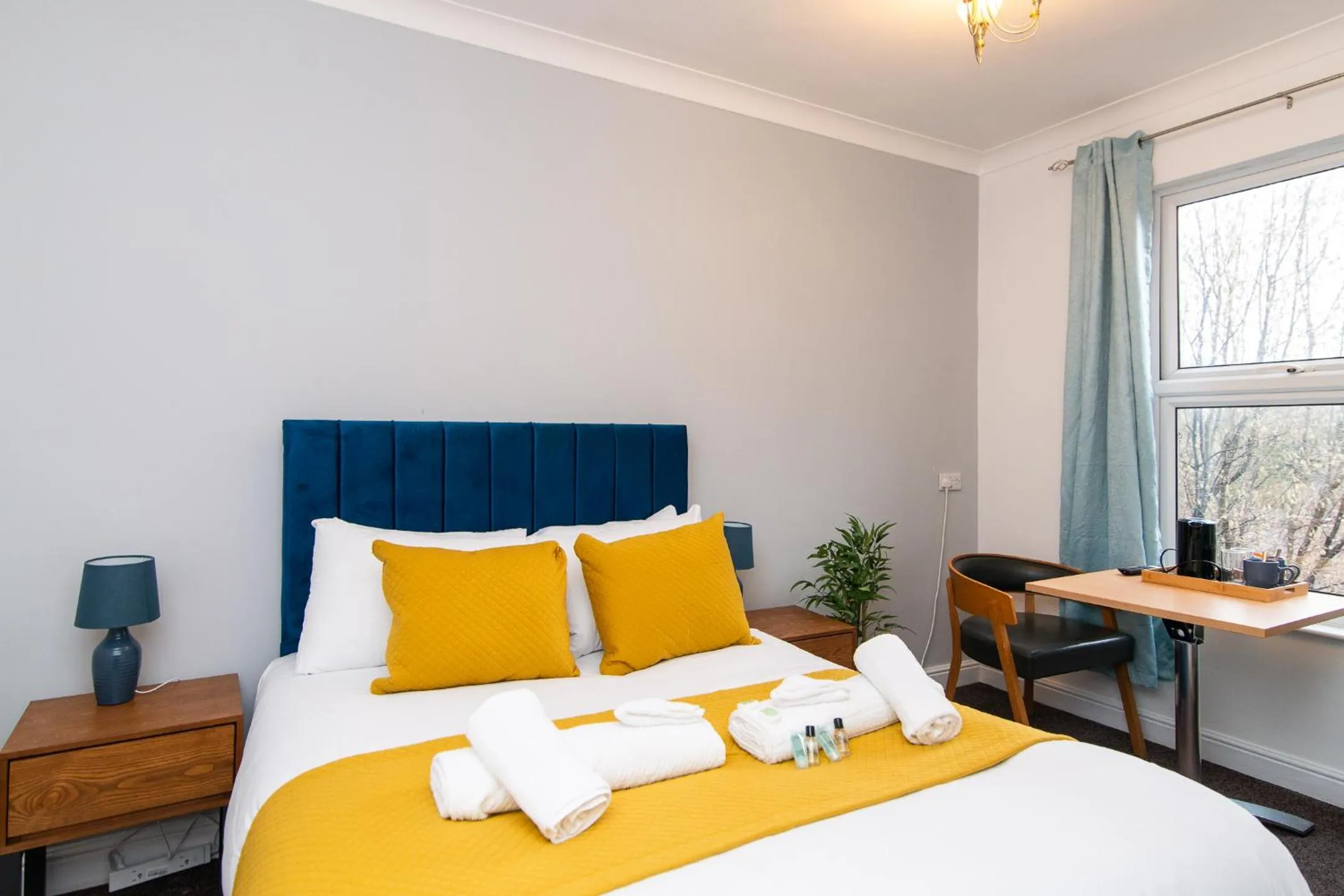 Bed in The Linden Leaf Rooms