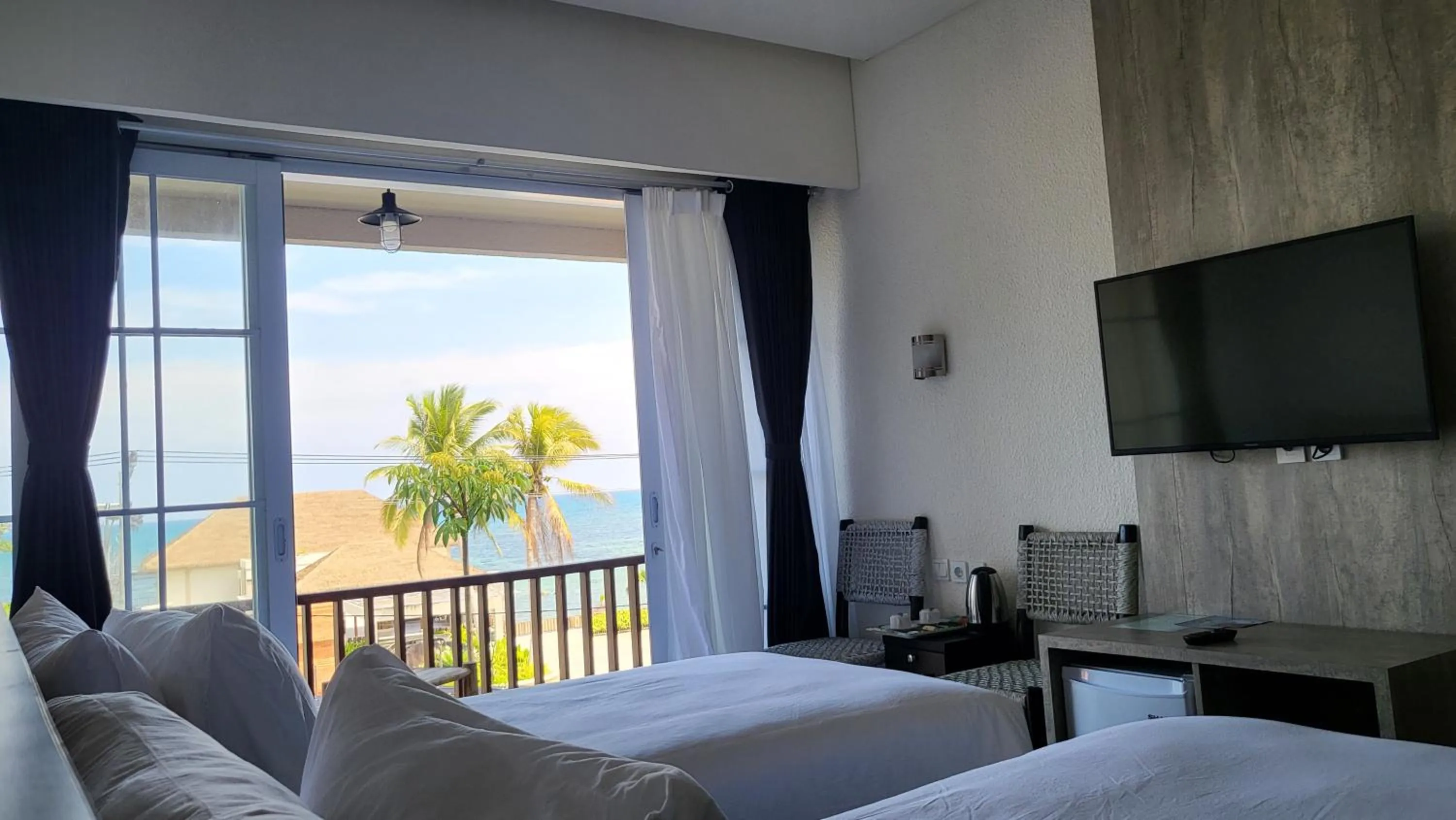 View (from property/room), Bed in Adiwana Jelita Sejuba Natuna