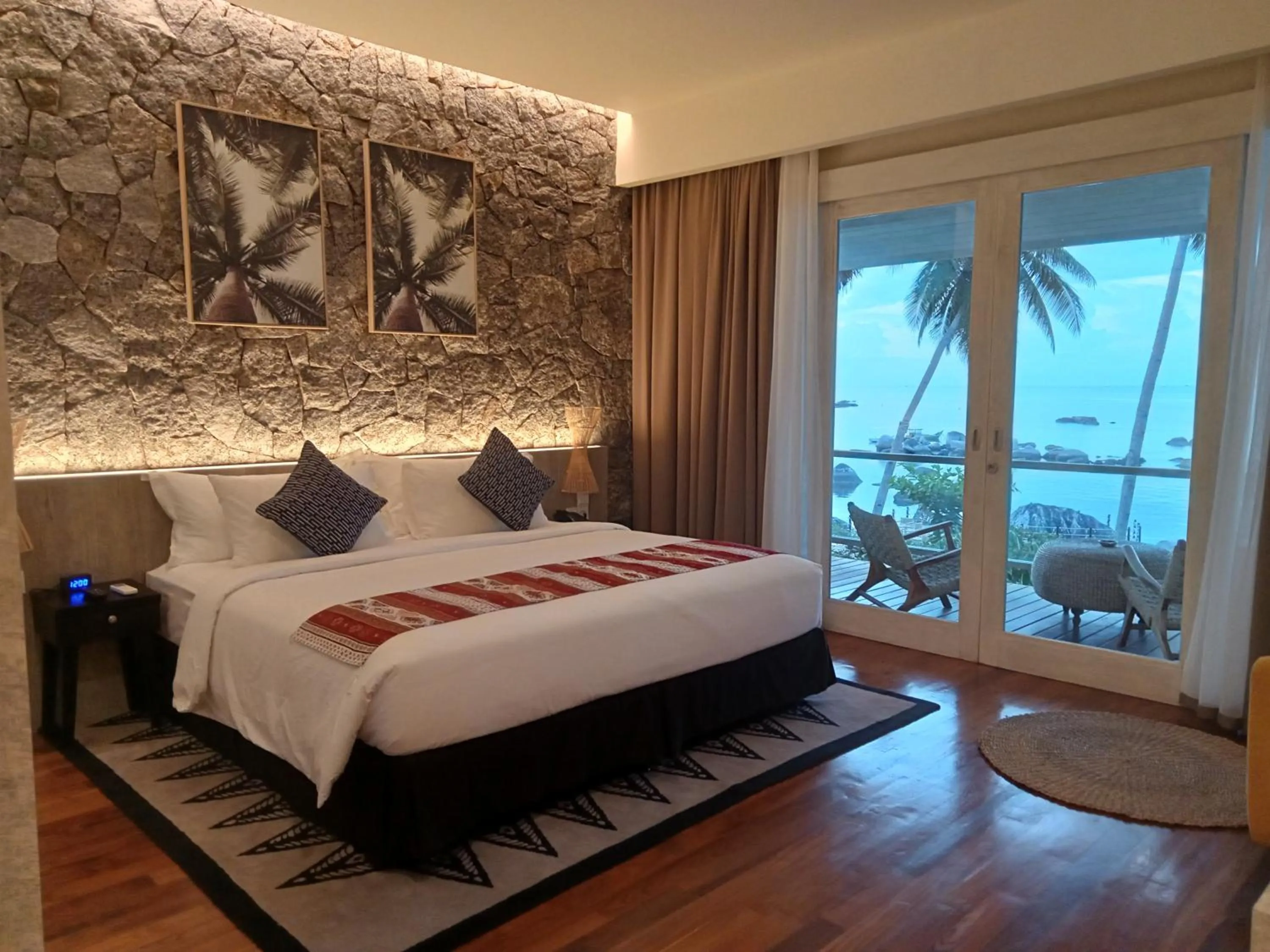 View (from property/room), Bed in Adiwana Jelita Sejuba Natuna