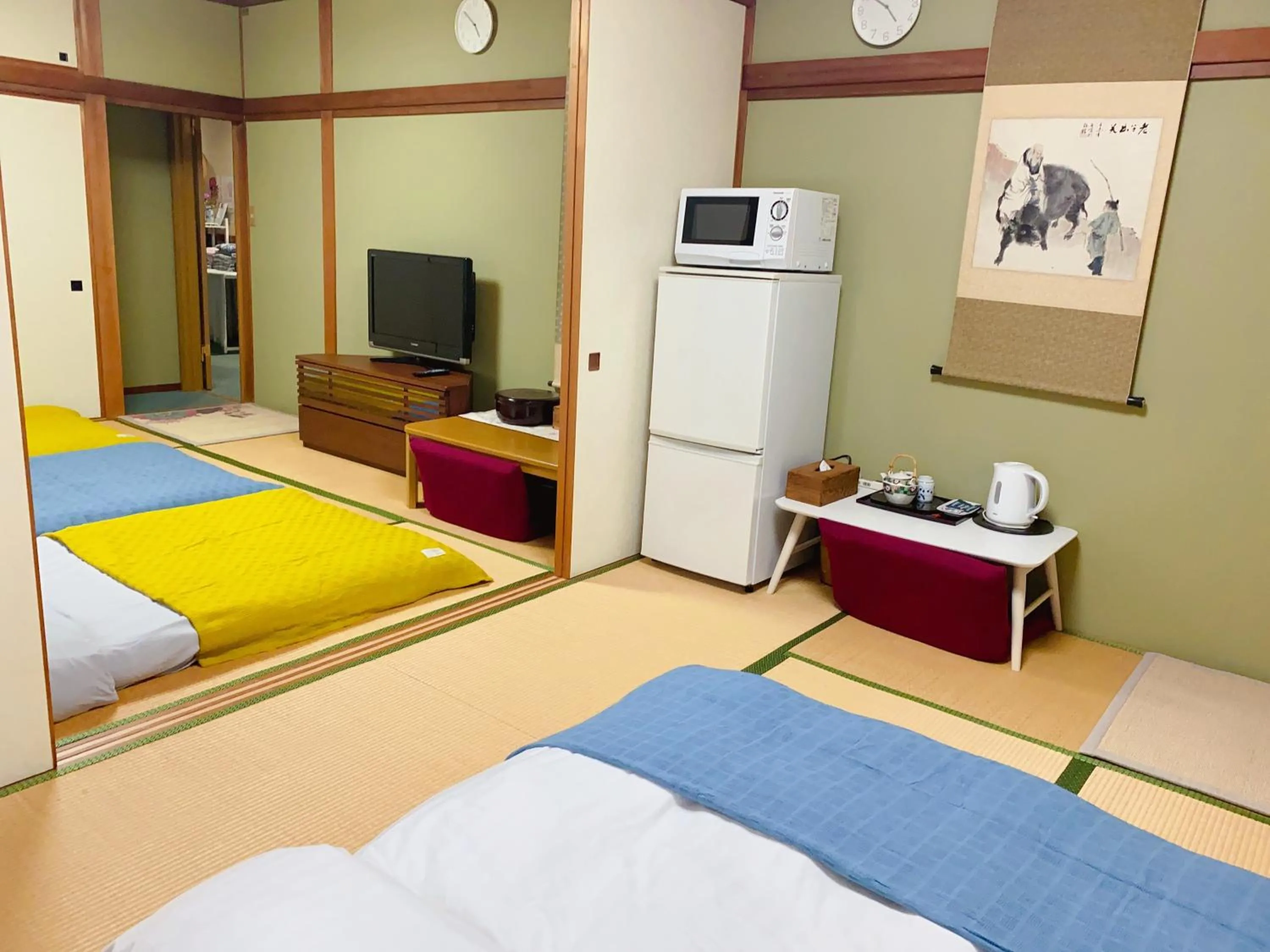 Bed in Hanamizuki Onsen Resort