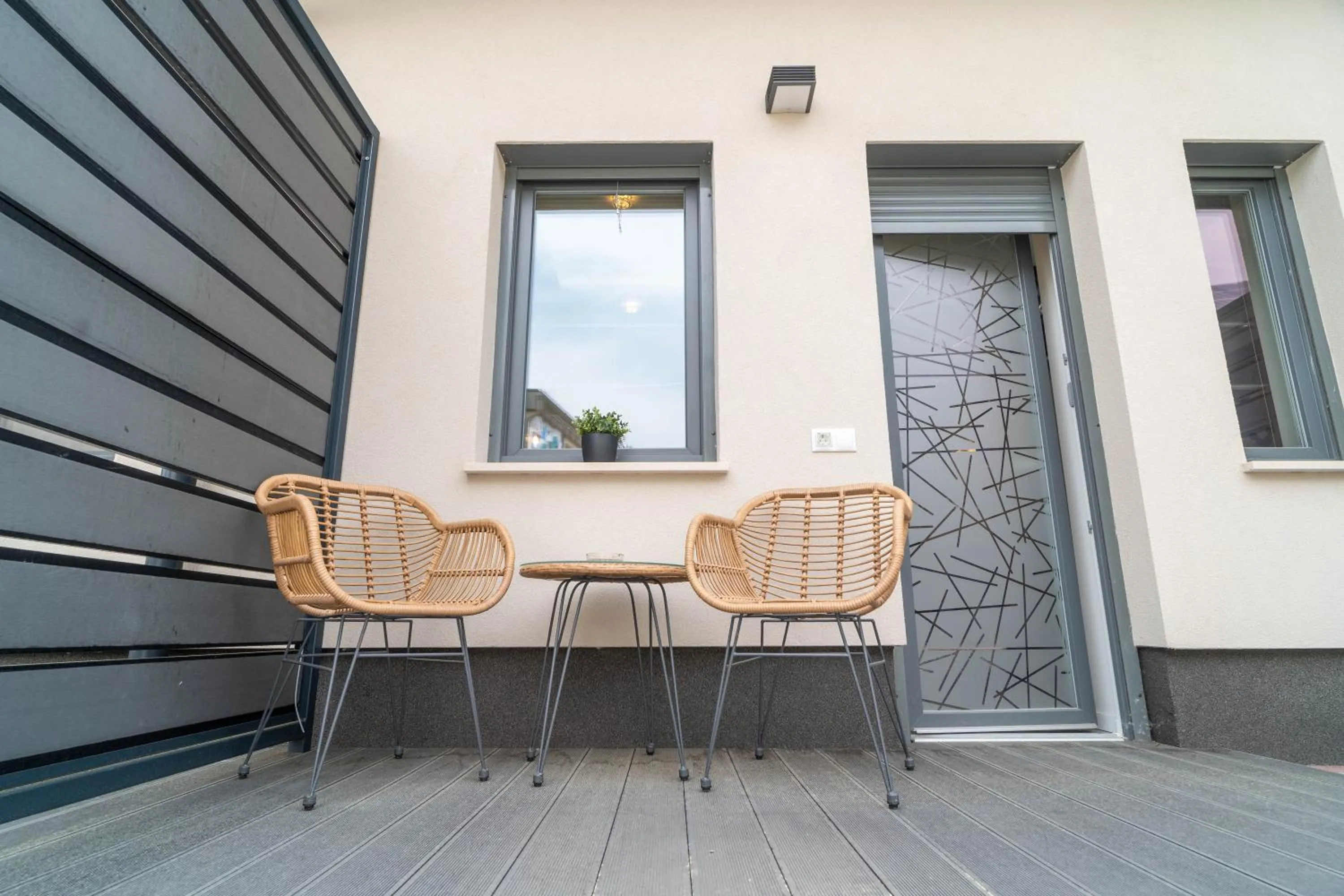 Patio in La Vita Prémium Panzió
