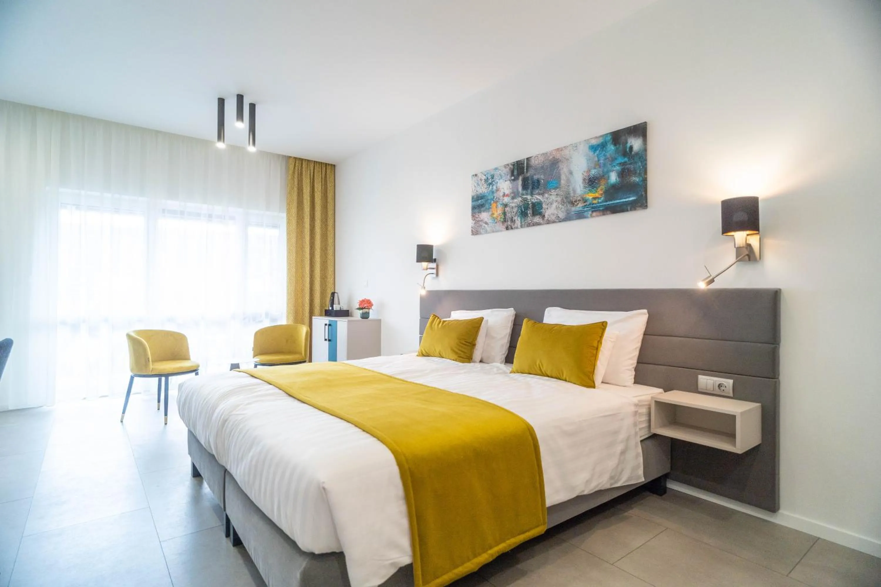 Bedroom, Bed in La Vita Prémium Panzió