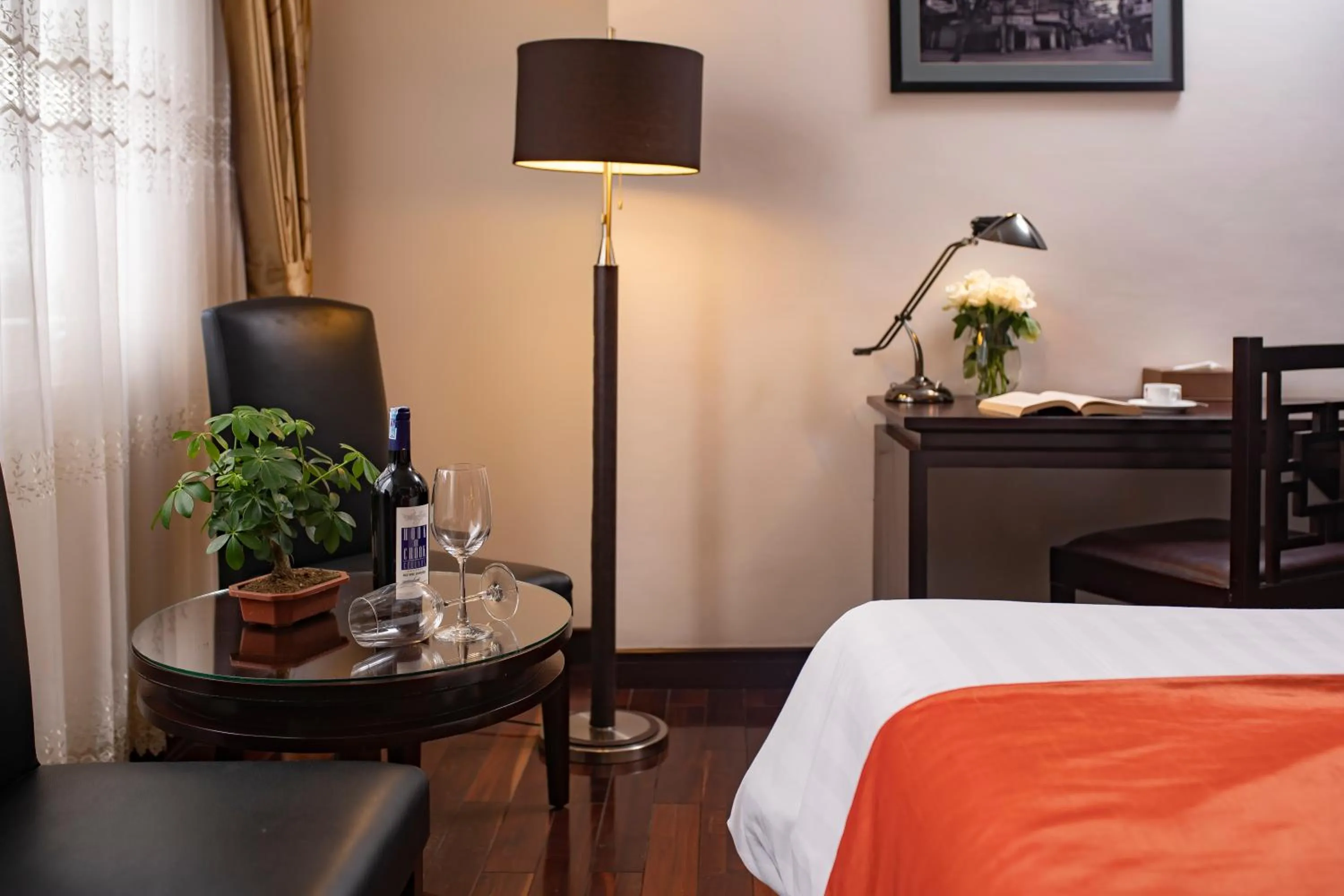 Seating area, Bed in TK123 Hanoi Hotel