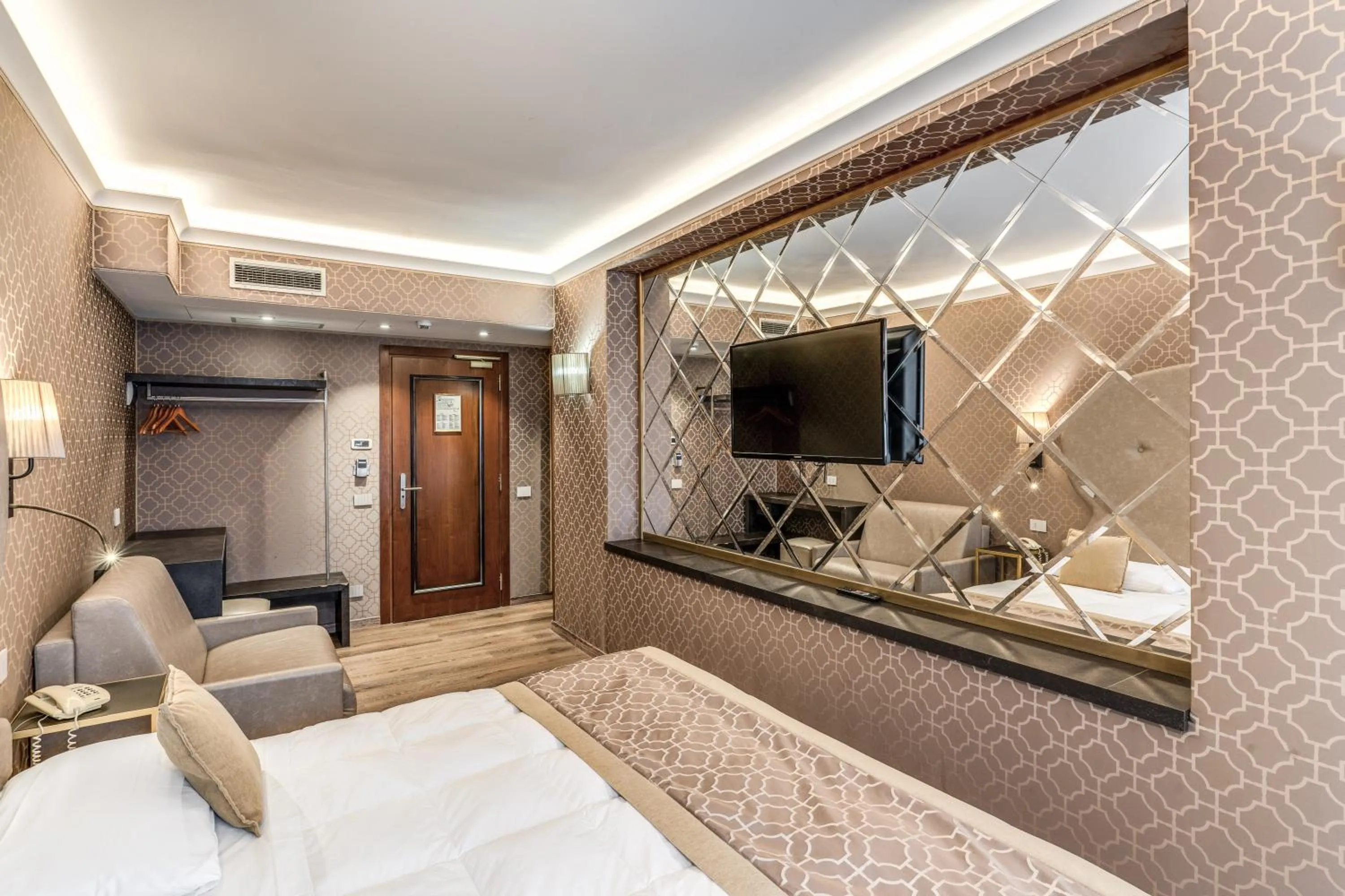 Bed in Hotel Belle Arti