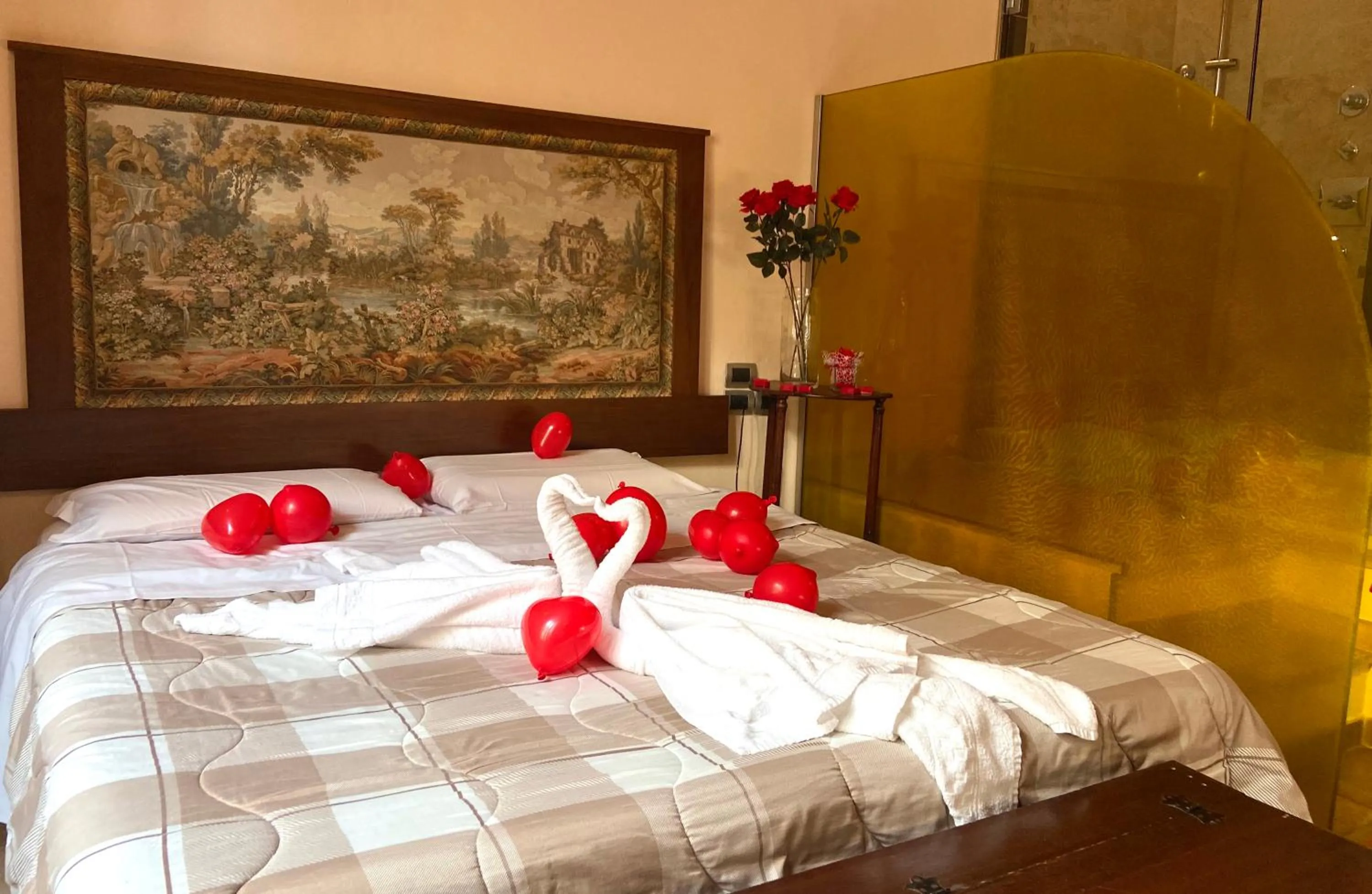 Bed in Vogue Hotel Arezzo