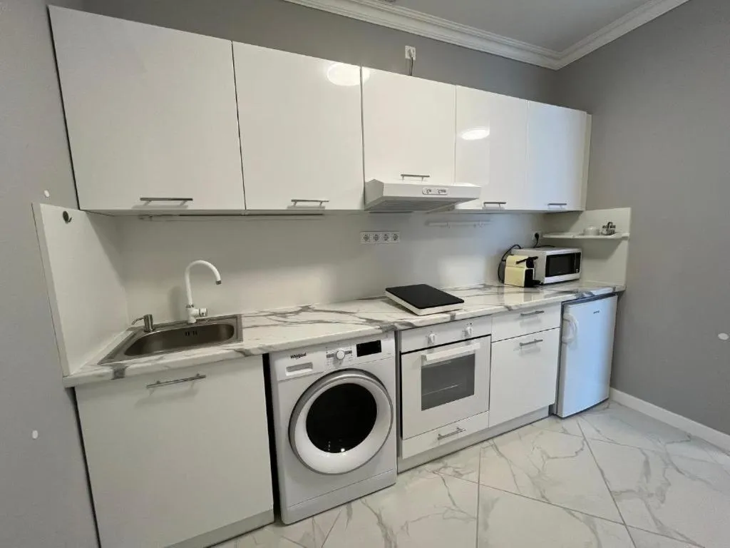 Kitchen or kitchenette in Camille Apartmanhouse