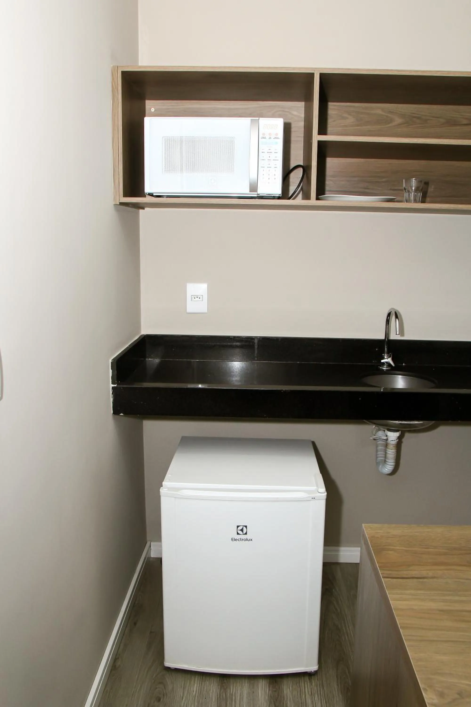 Kitchen or kitchenette in Logic Hotel Volta Redonda