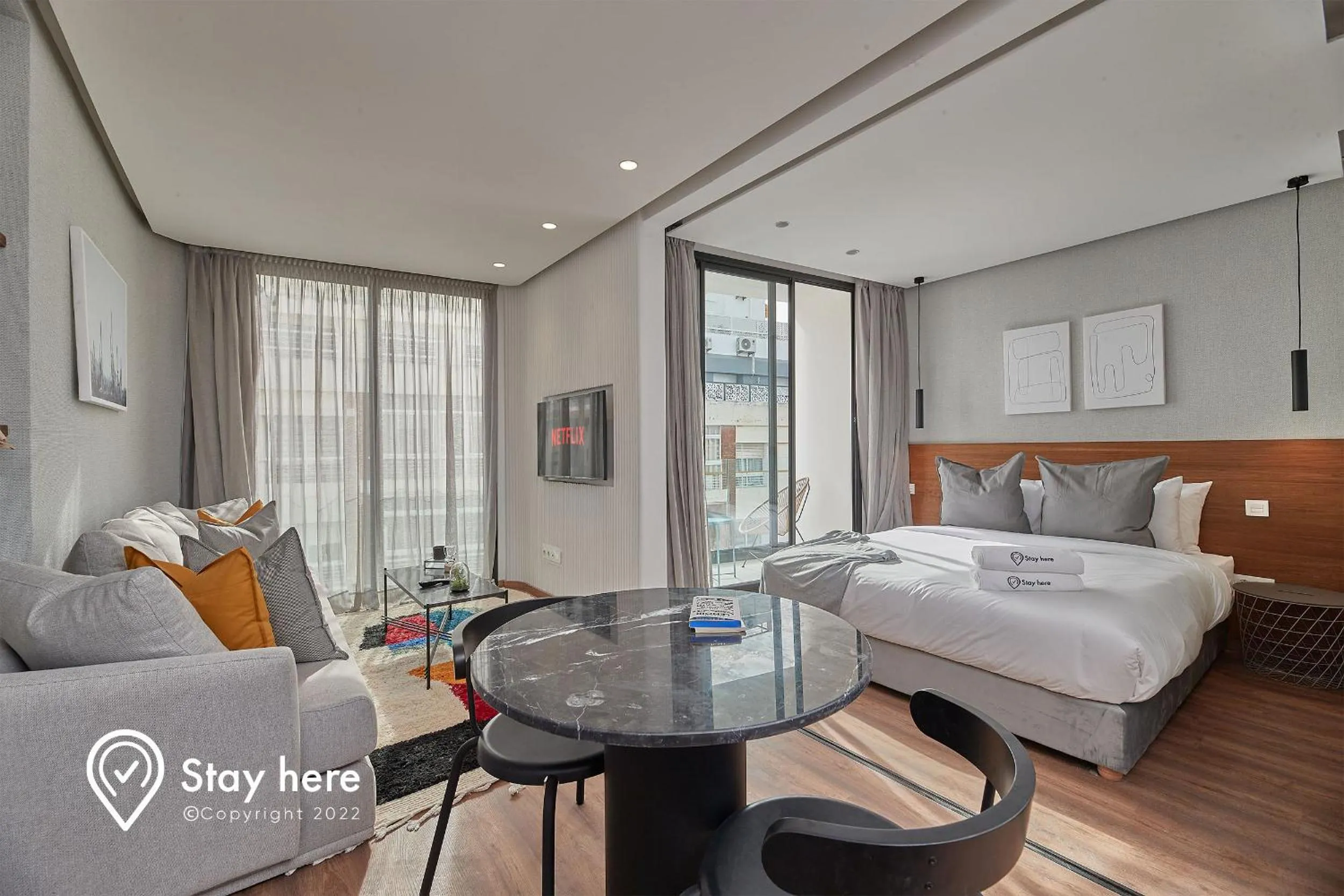 Deluxe Studio in Stayhere Casablanca - Palmier - Executive Residence