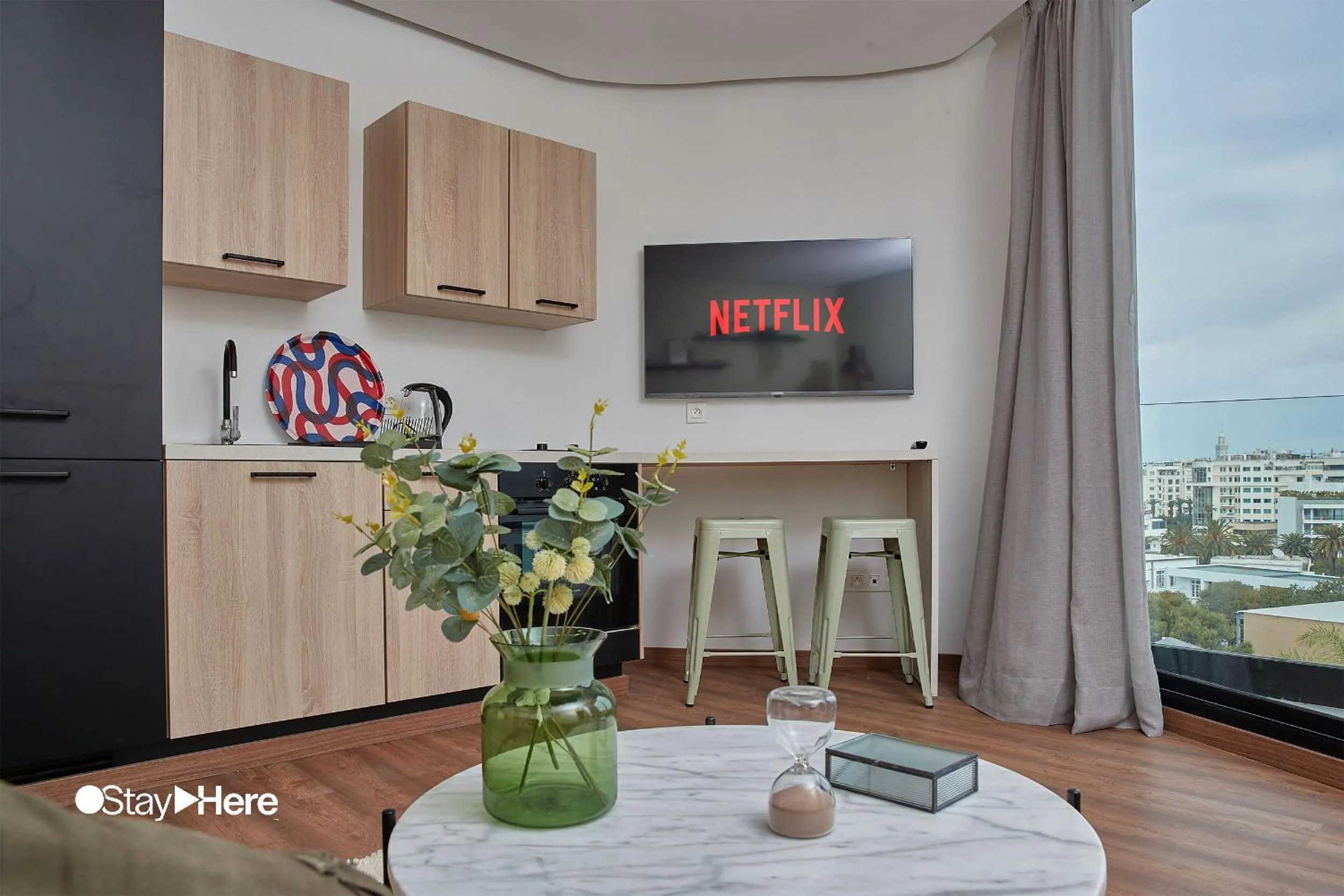 TV and multimedia in Stayhere Casablanca - Palmier - Executive Residence