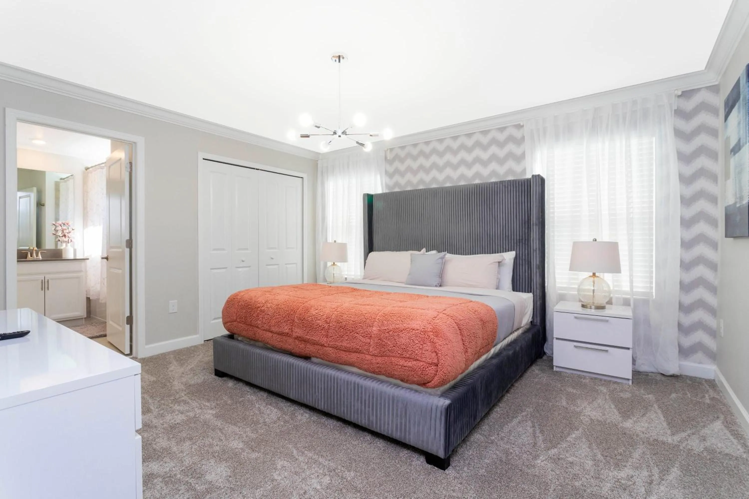 Bed in Gorgeous 4 Bd Close to Disney w/ Pool @ Storey Lake Resort 4245