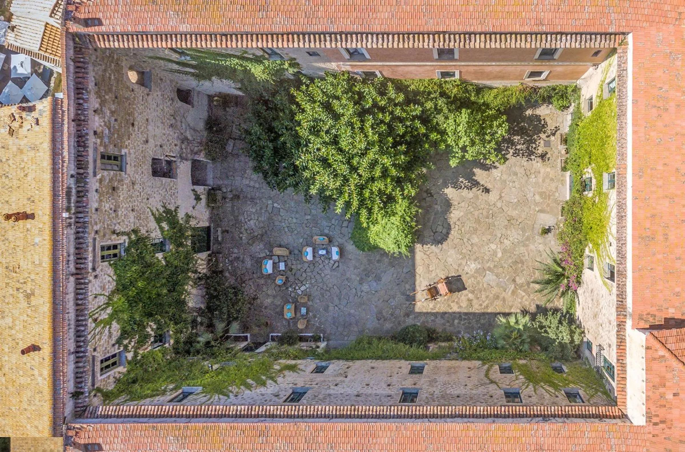 Bird's eye view in Palazzo Belmonte