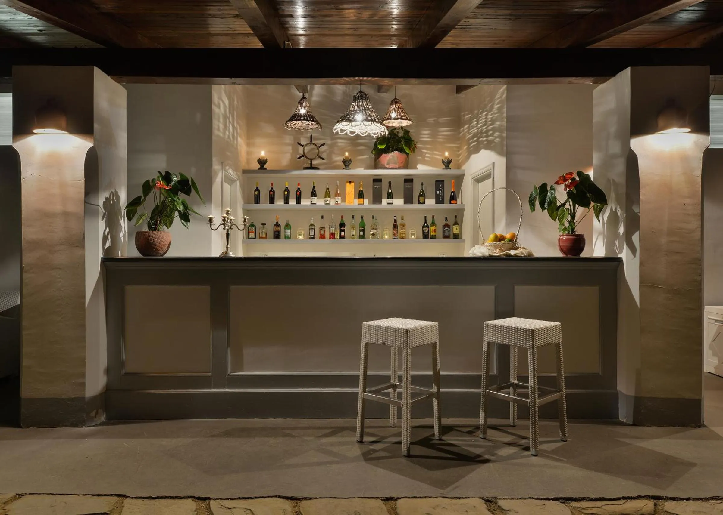 Lounge or bar in Palazzo Belmonte