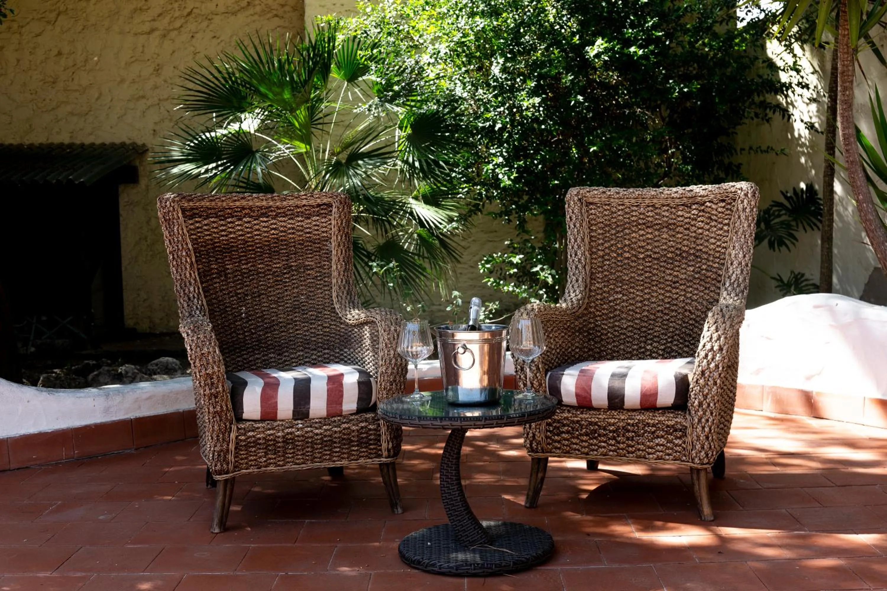 Garden view in Is Benas Country Lodge