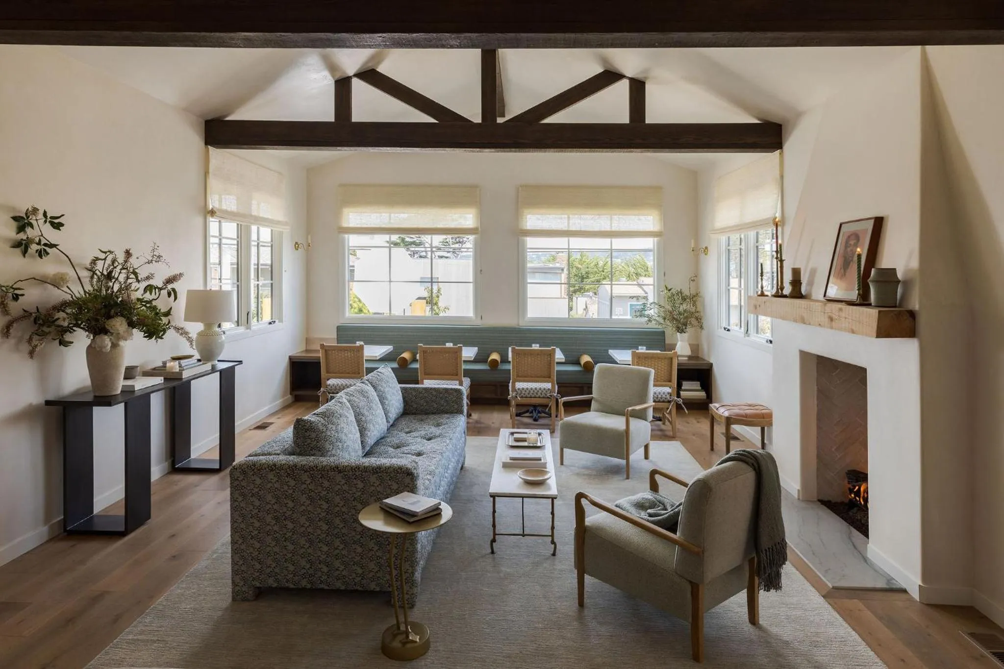 Living room in Villa Mara Carmel