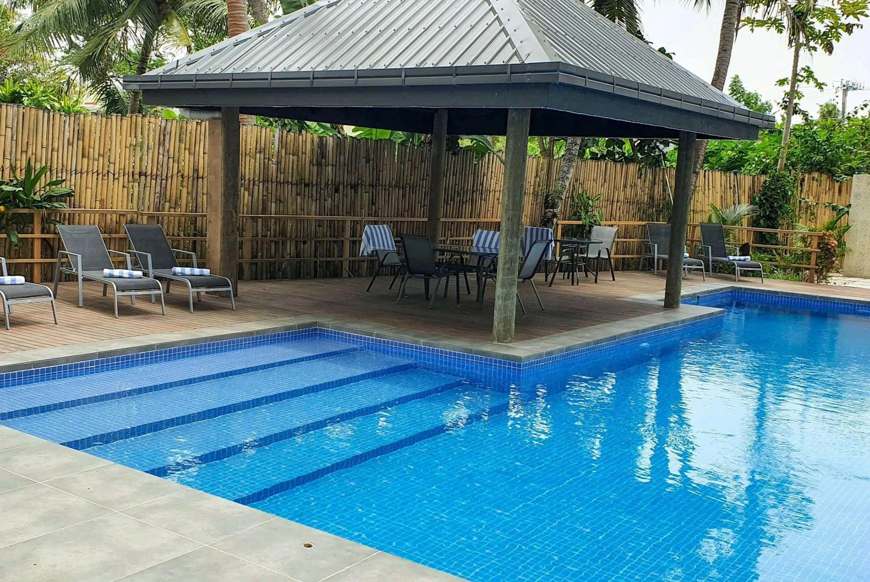 Pool view in Ramada Suites By Wyndham Seafront Coral Coast