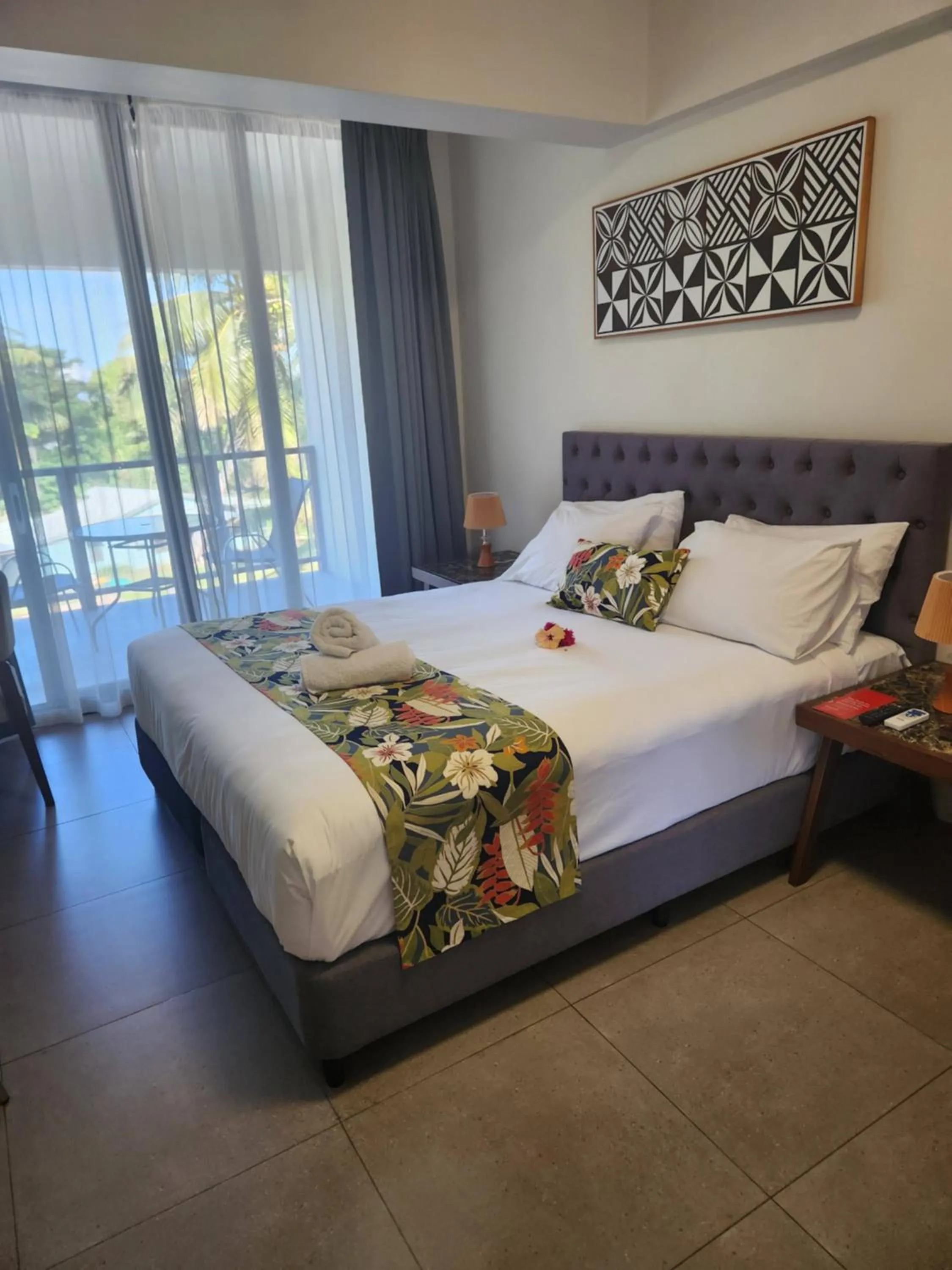 Bed in Ramada Suites By Wyndham Seafront Coral Coast