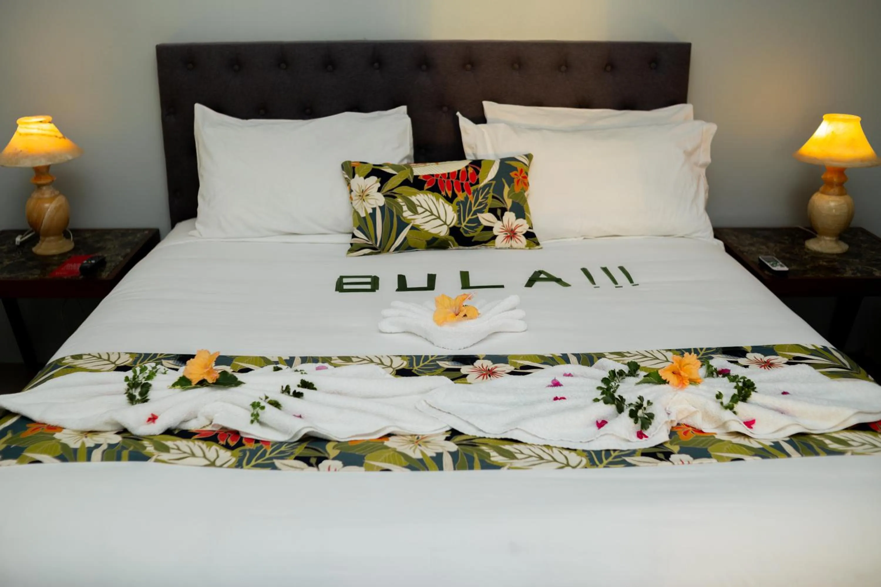 Bed in Ramada Suites By Wyndham Seafront Coral Coast