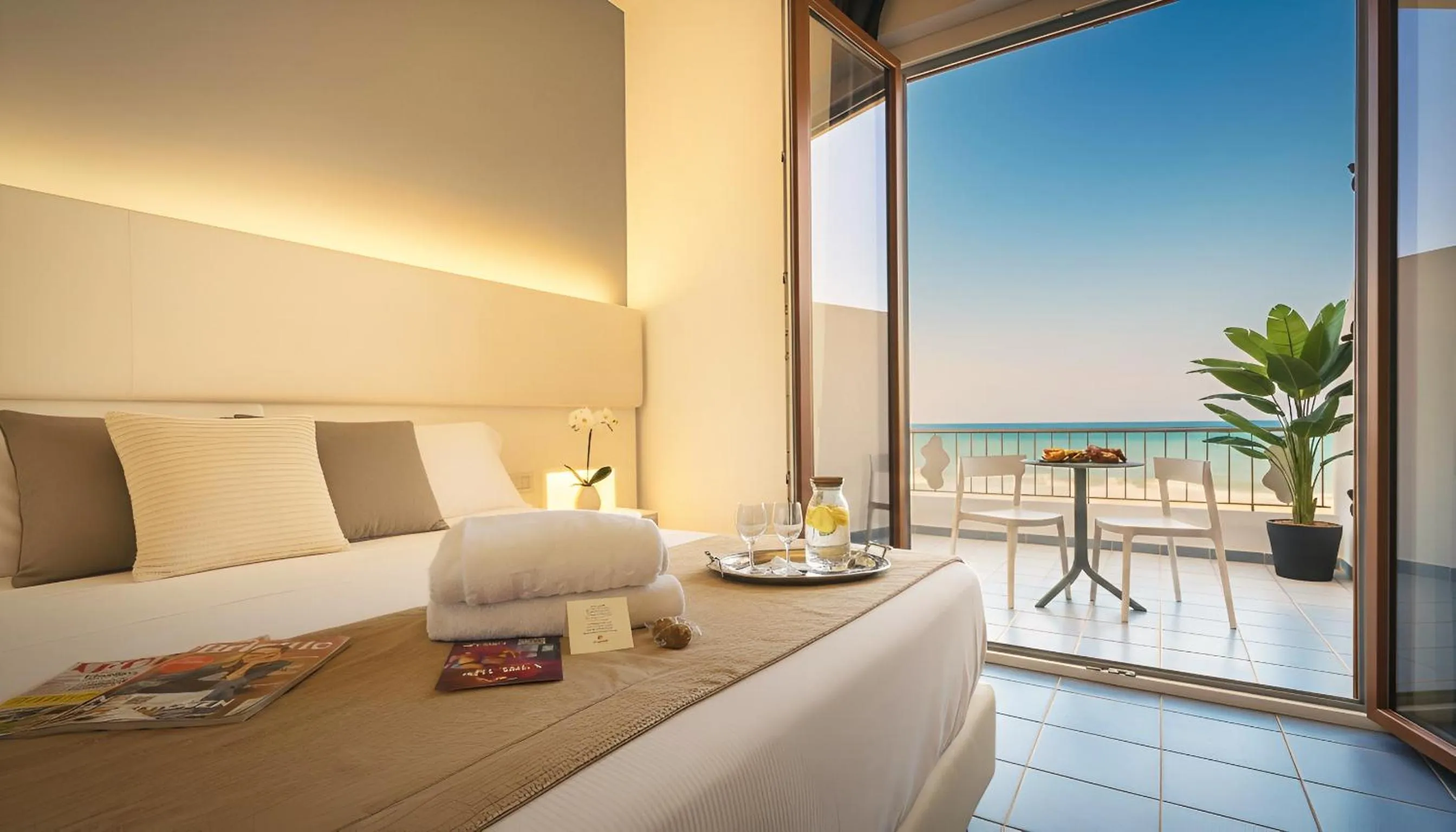 Bed in Hotel La Battigia