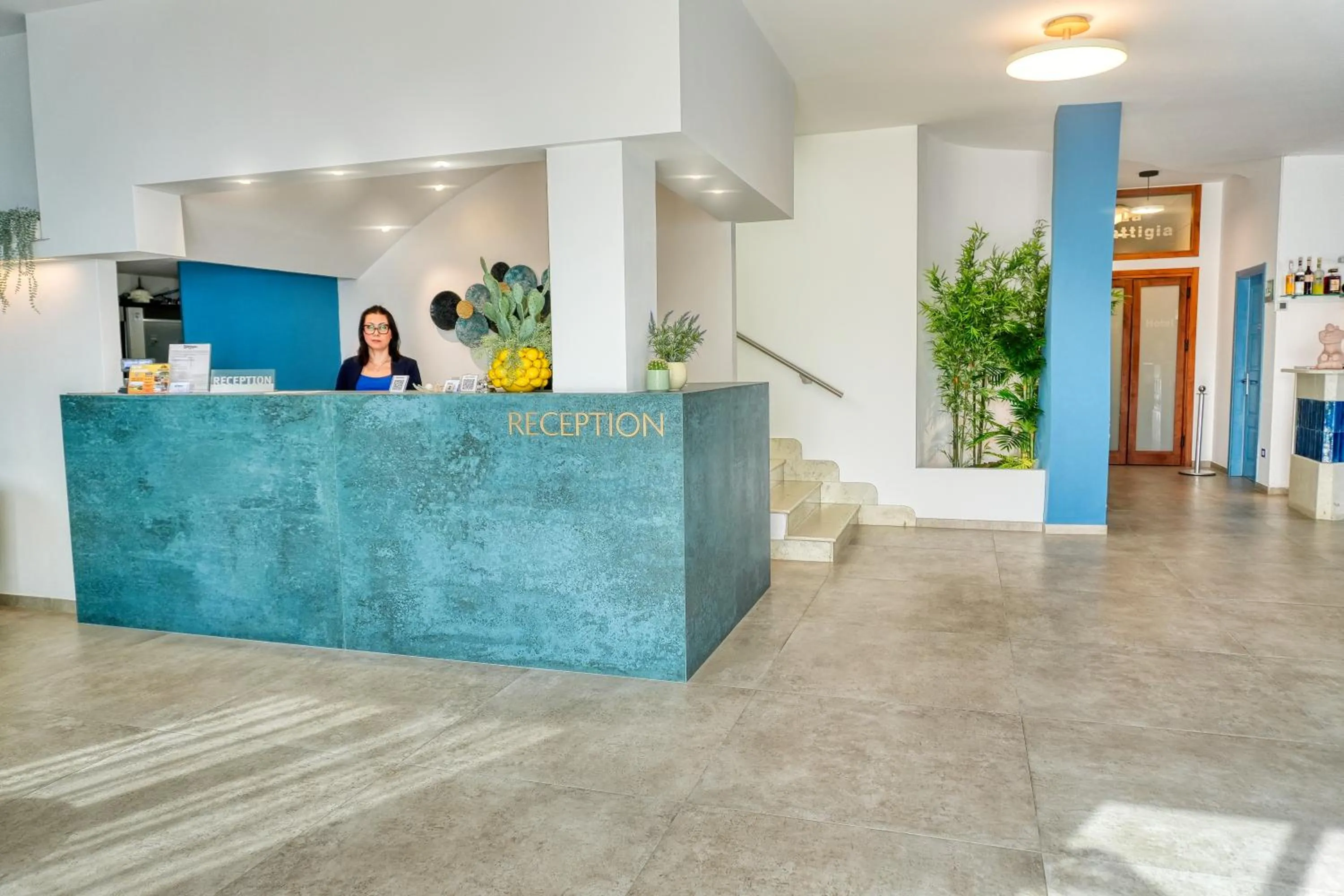 Lobby or reception in Hotel La Battigia