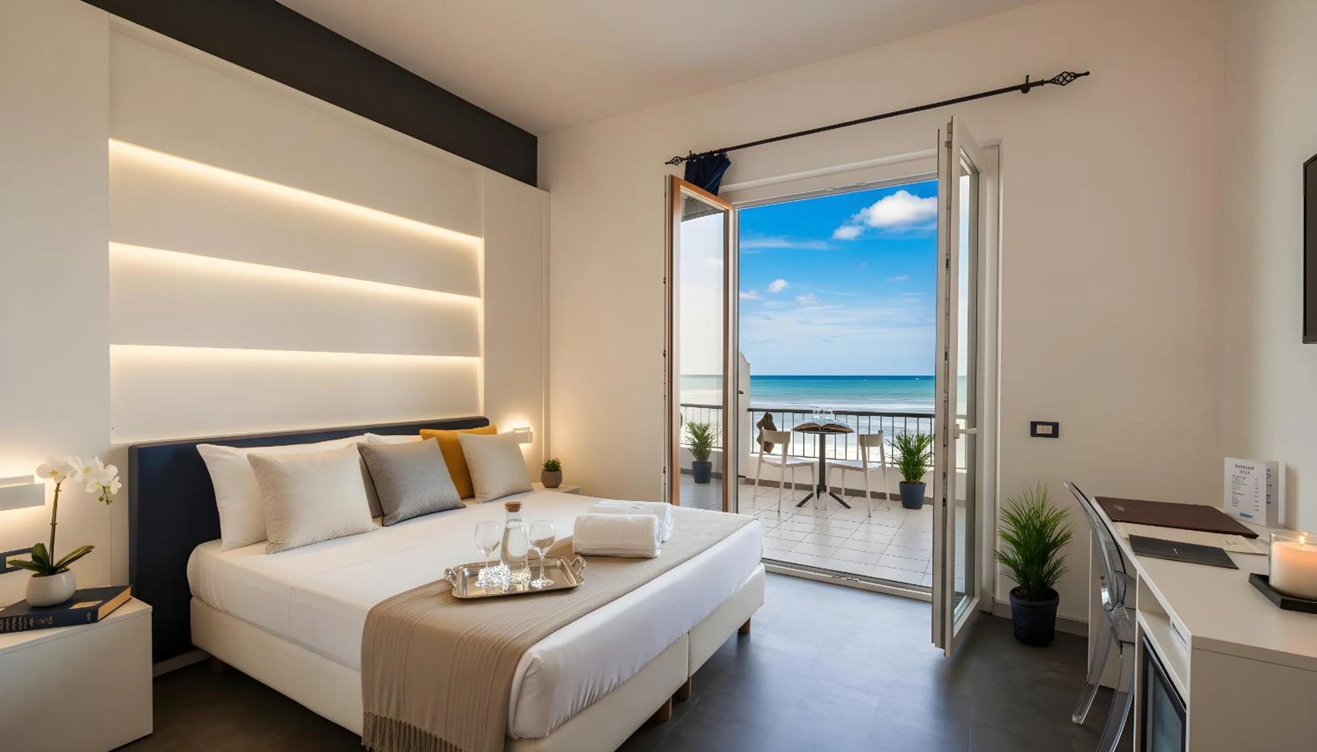 Bed in Hotel La Battigia