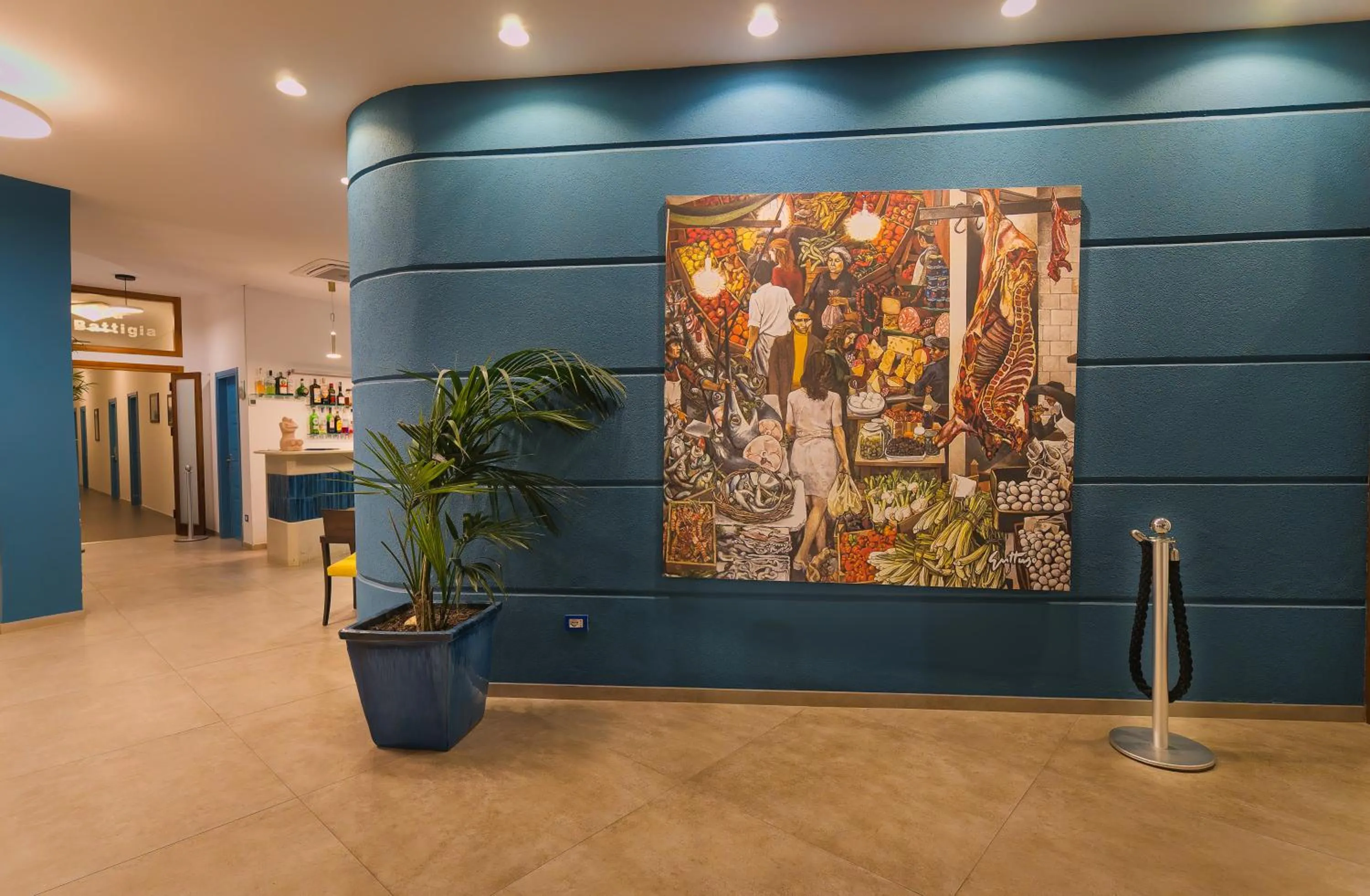 Lobby or reception in Hotel La Battigia
