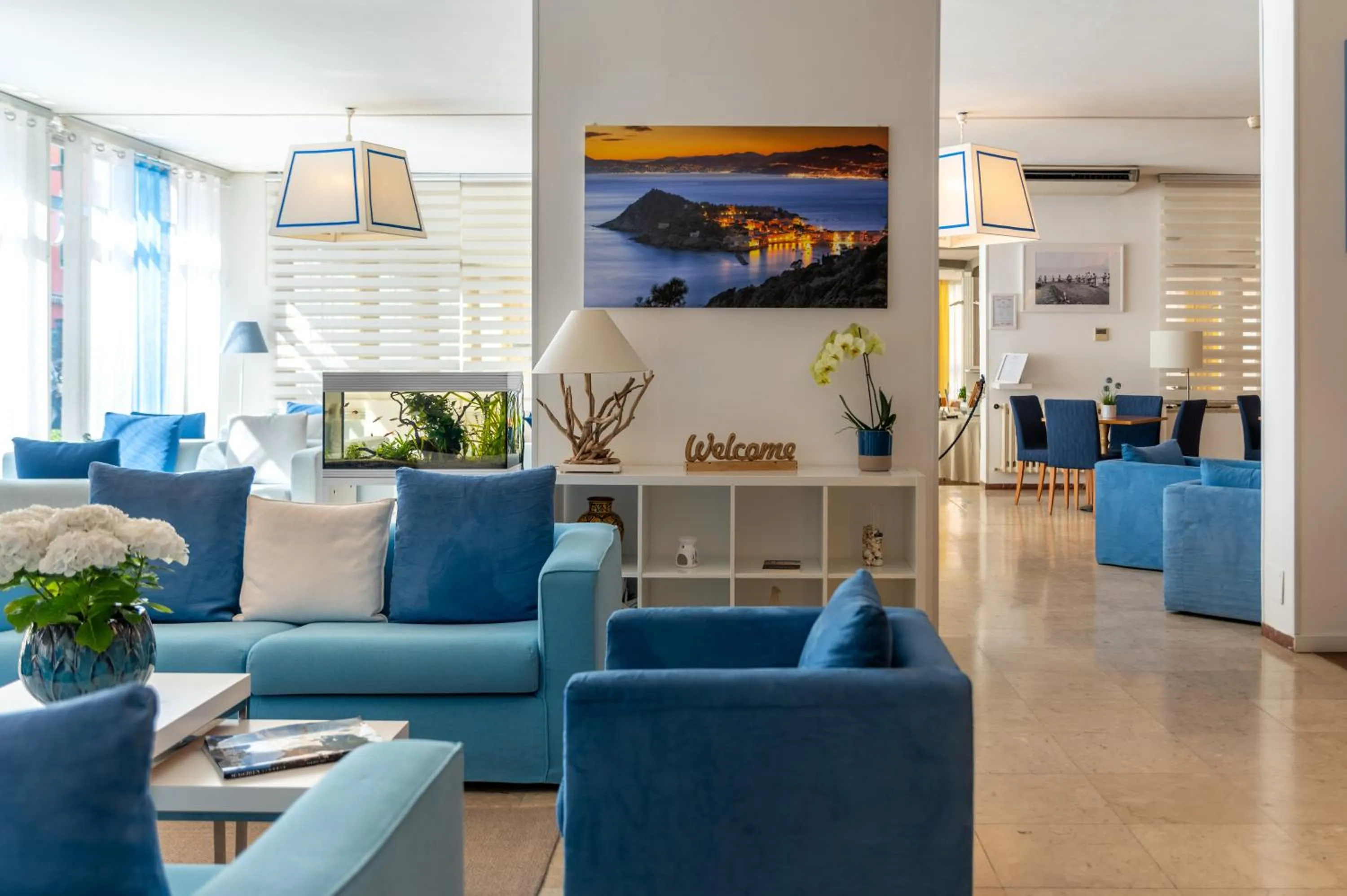 Communal lounge/ TV room in Hotel Doria