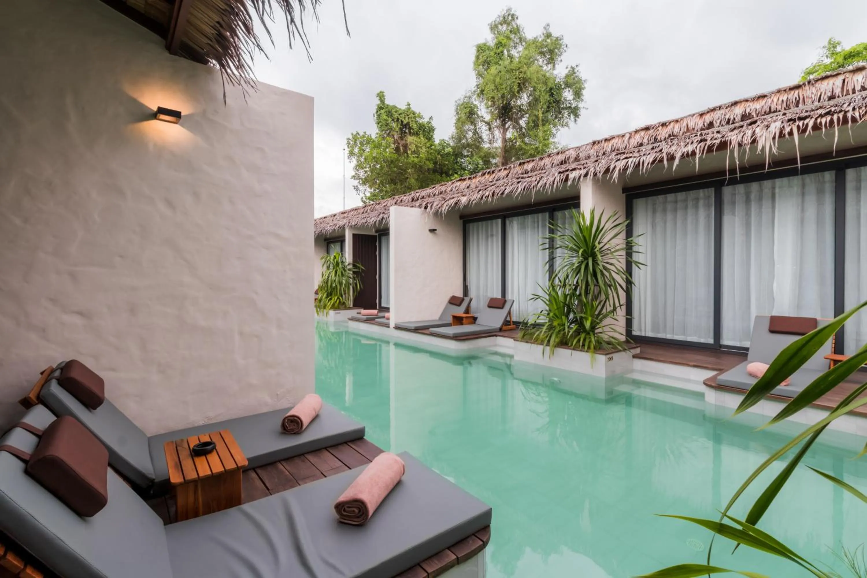 Pool view in The Flow Samui Beach Resort