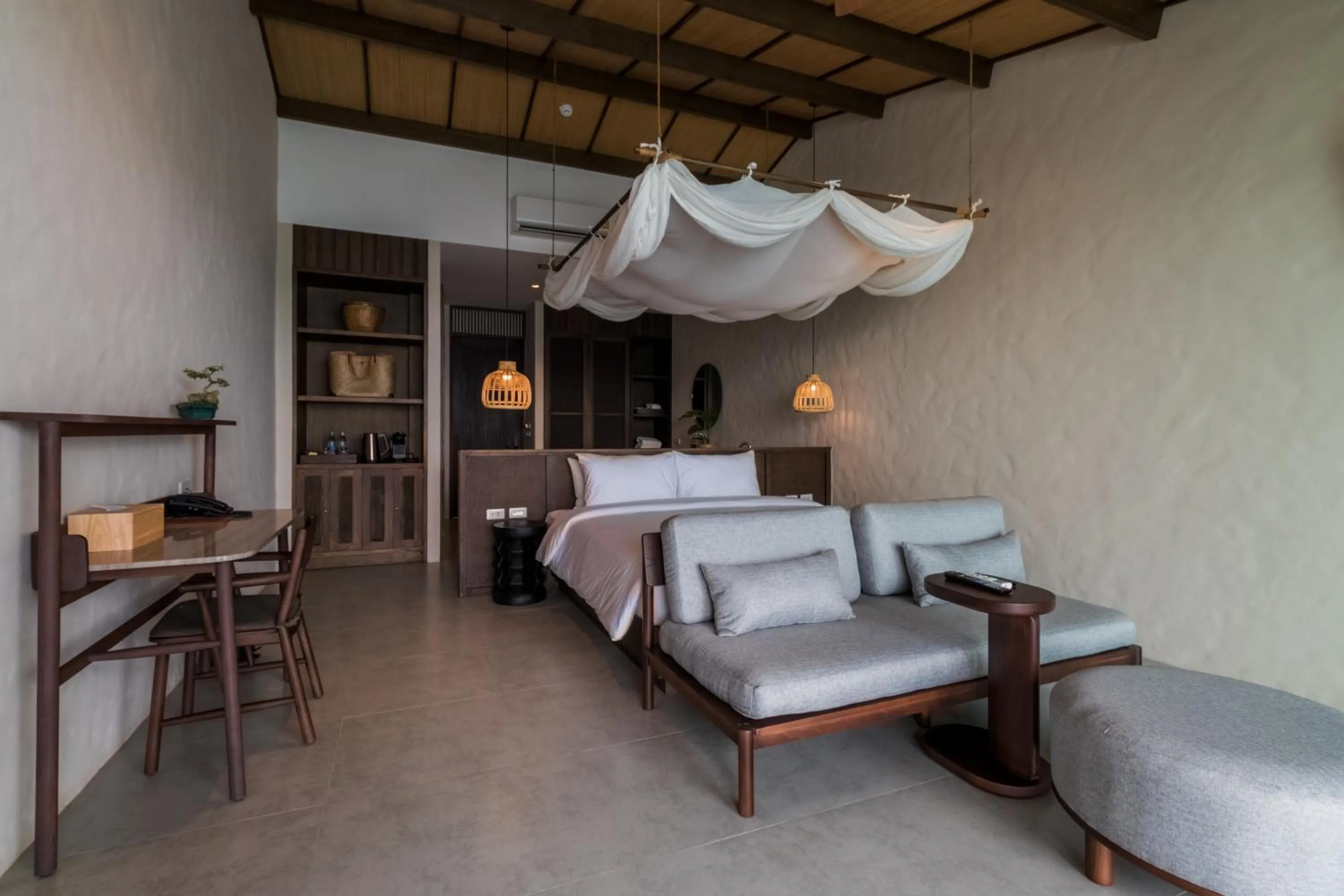 Bed in The Flow Samui Beach Resort