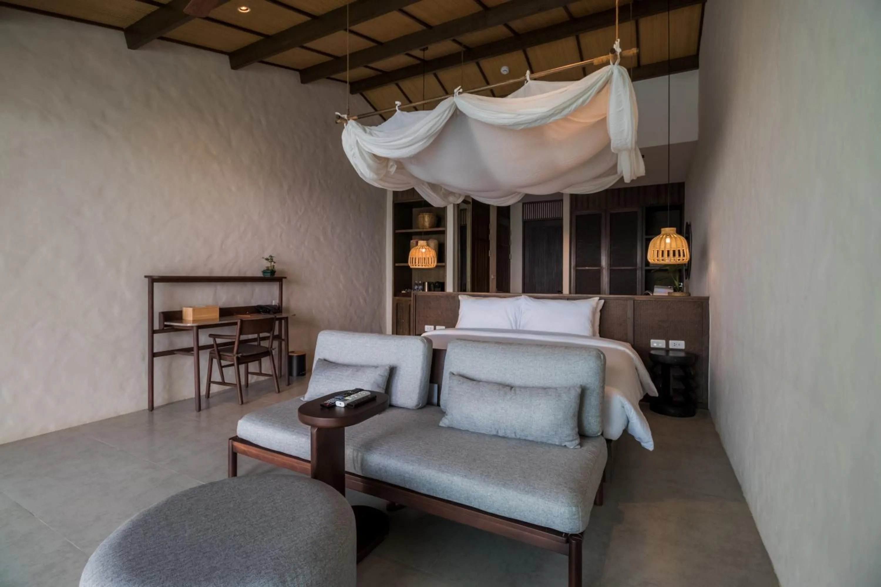 Bed in The Flow Samui Beach Resort