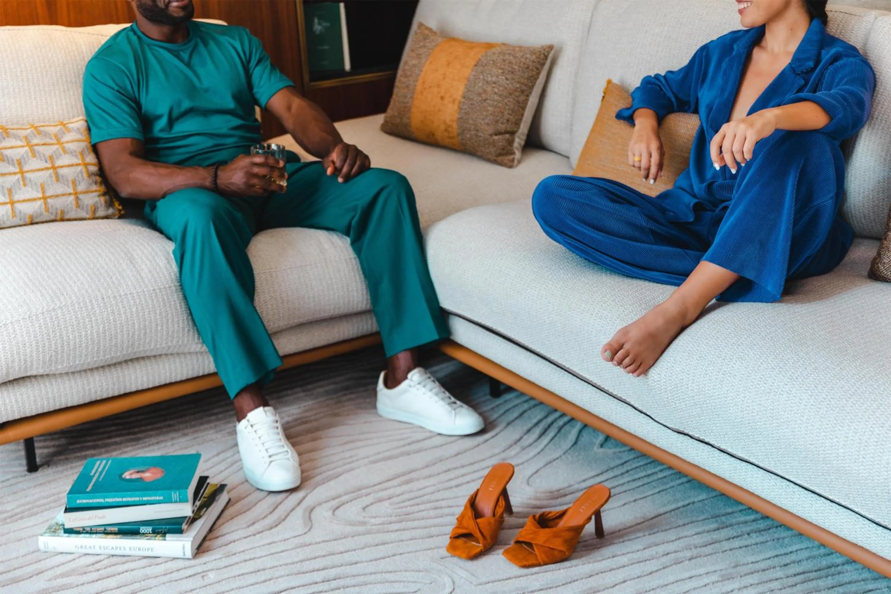 Seating area in Thompson Madrid, by Hyatt