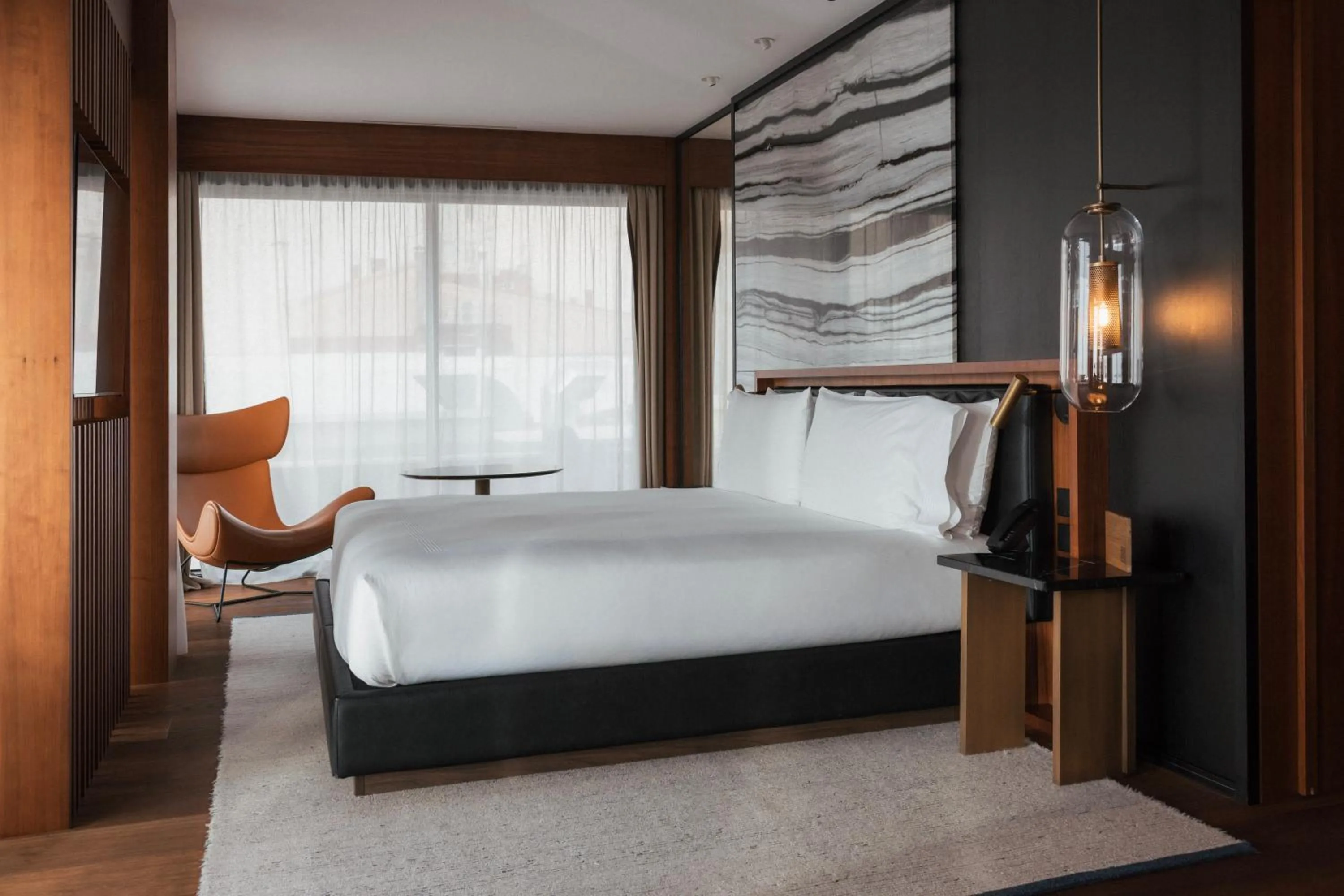 Bed in Thompson Madrid, by Hyatt