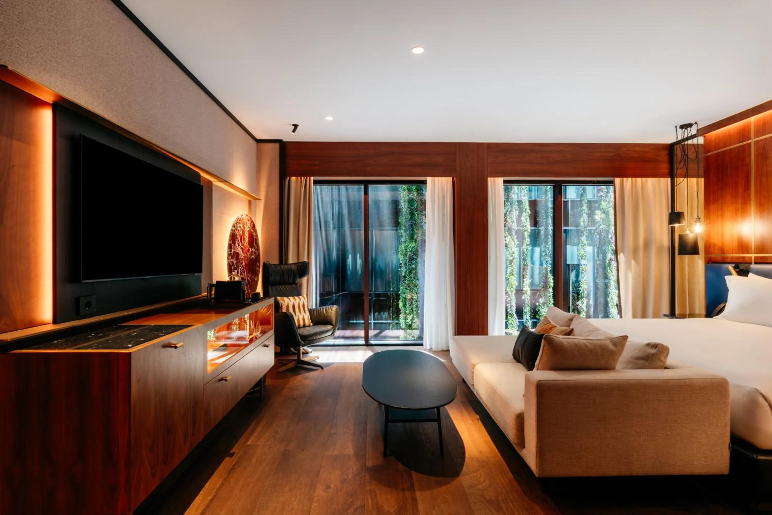 Bed in Thompson Madrid, by Hyatt