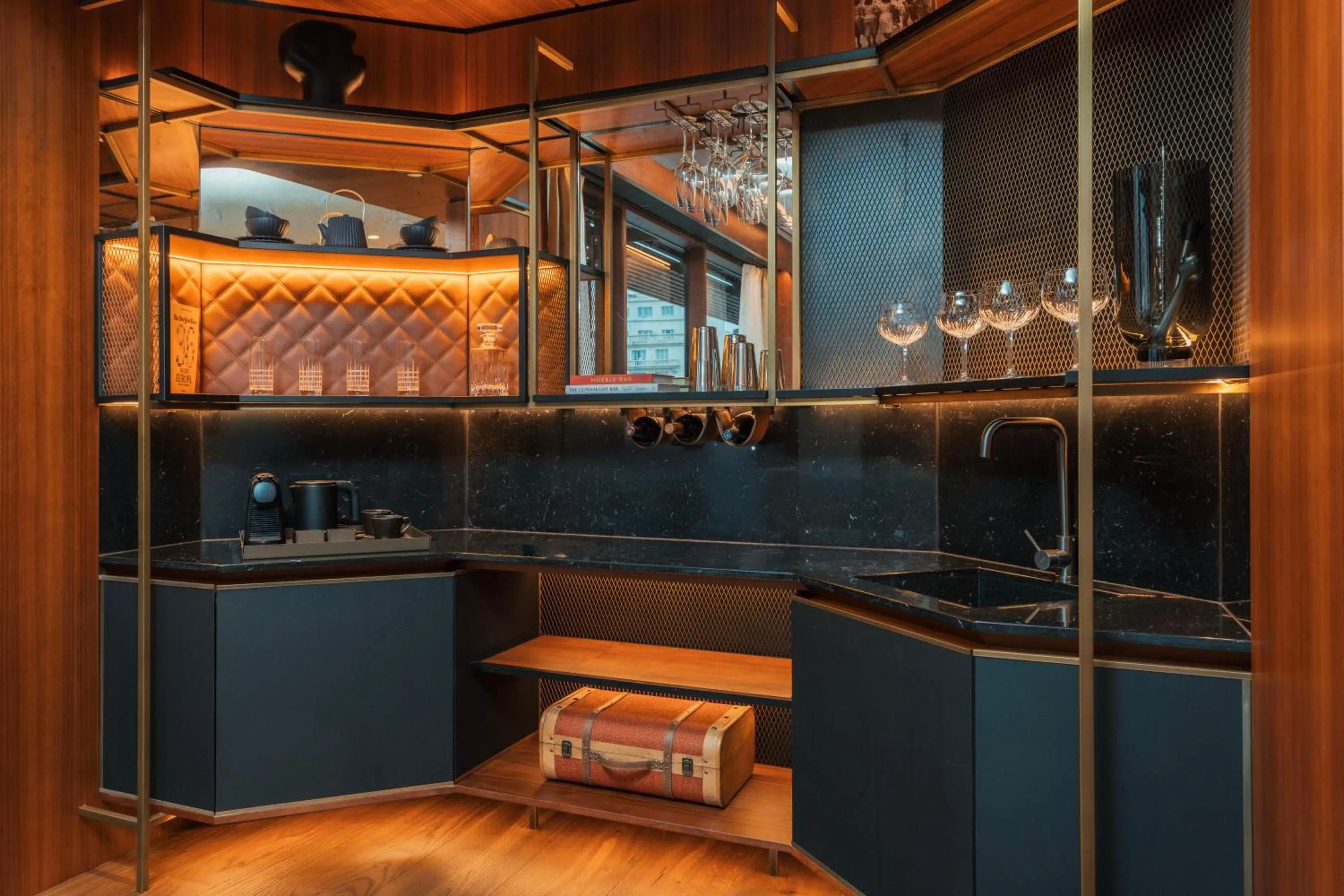 Seating area in Thompson Madrid, by Hyatt