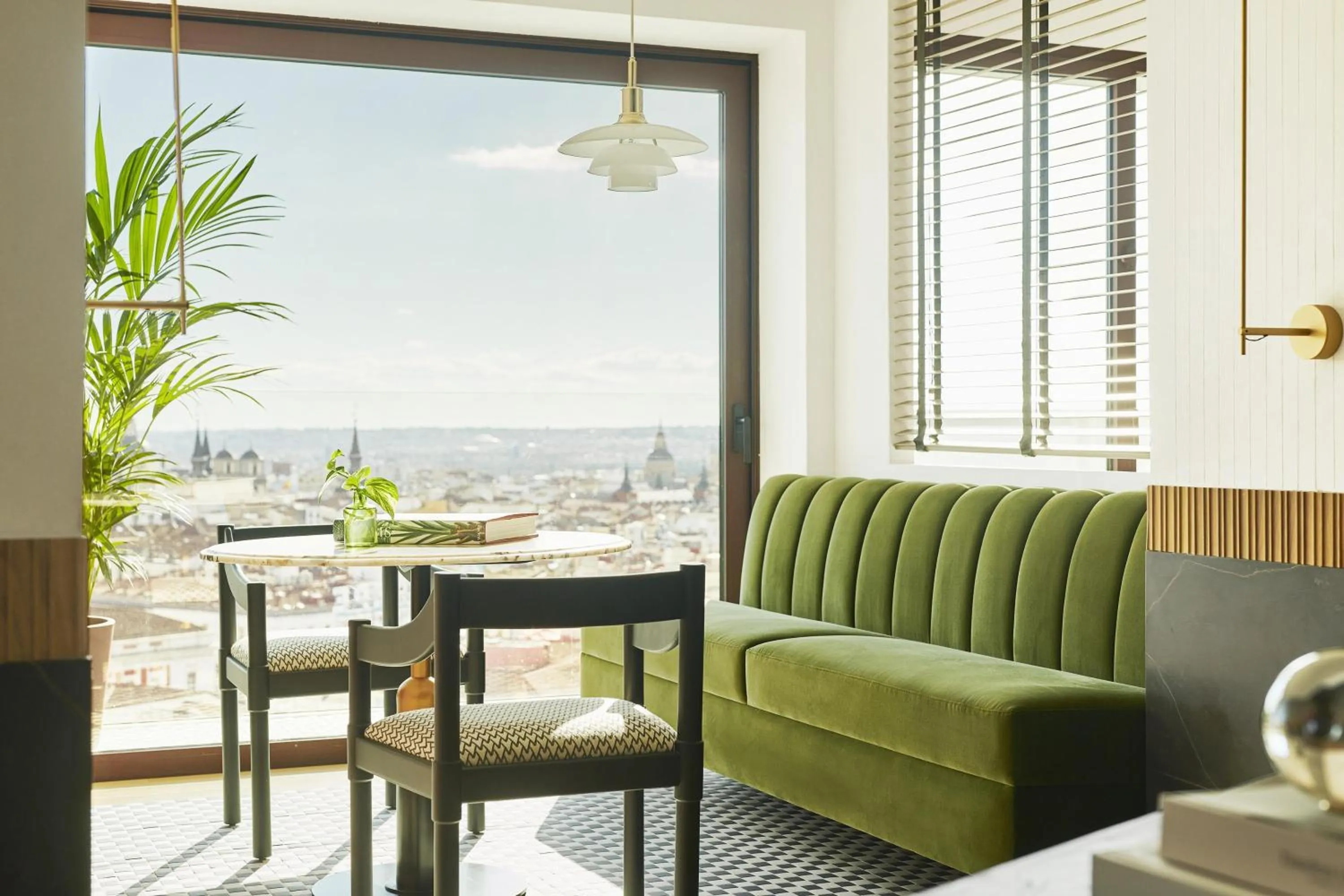 Living room in Thompson Madrid, by Hyatt