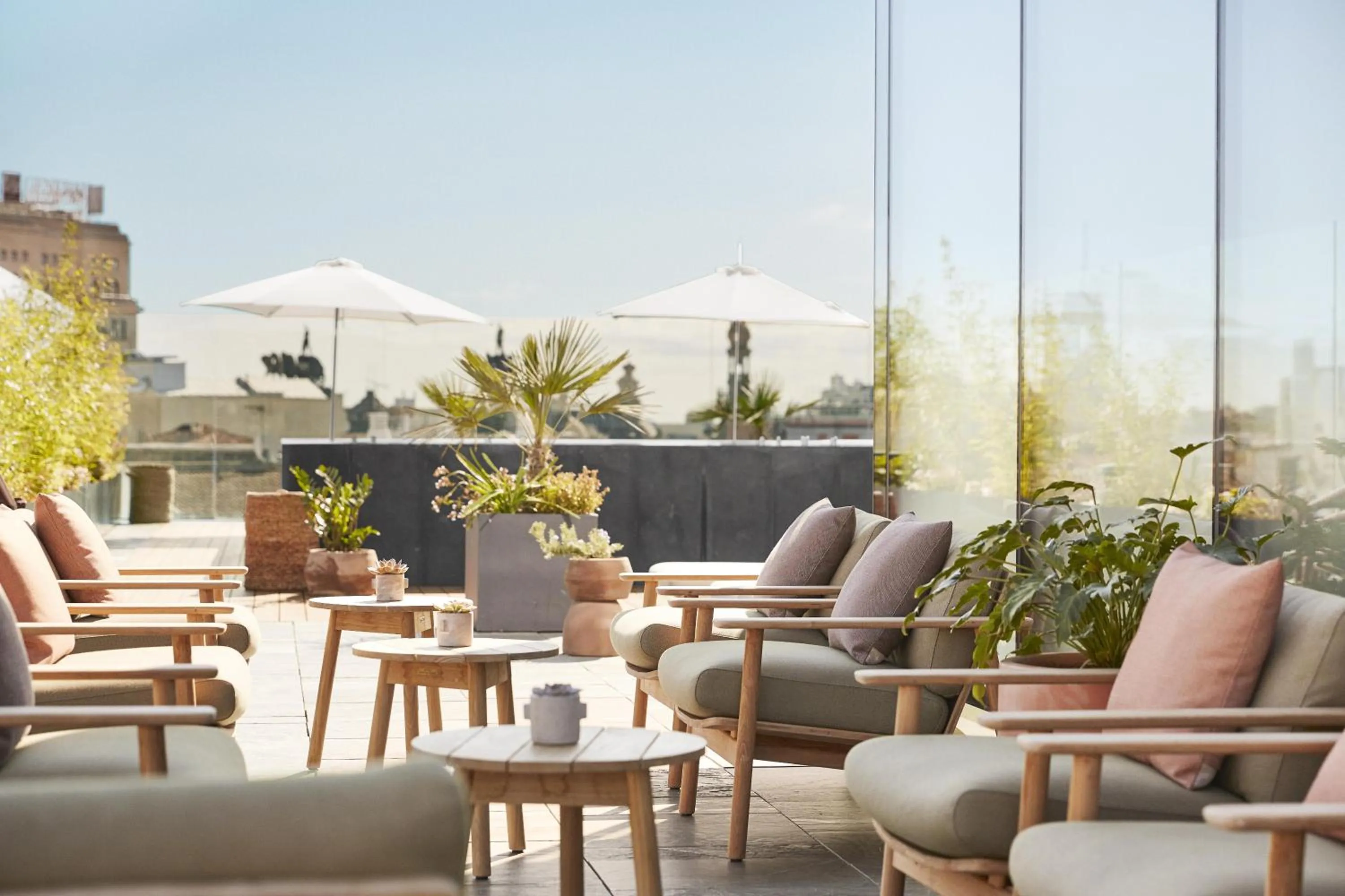 Patio in Thompson Madrid, by Hyatt