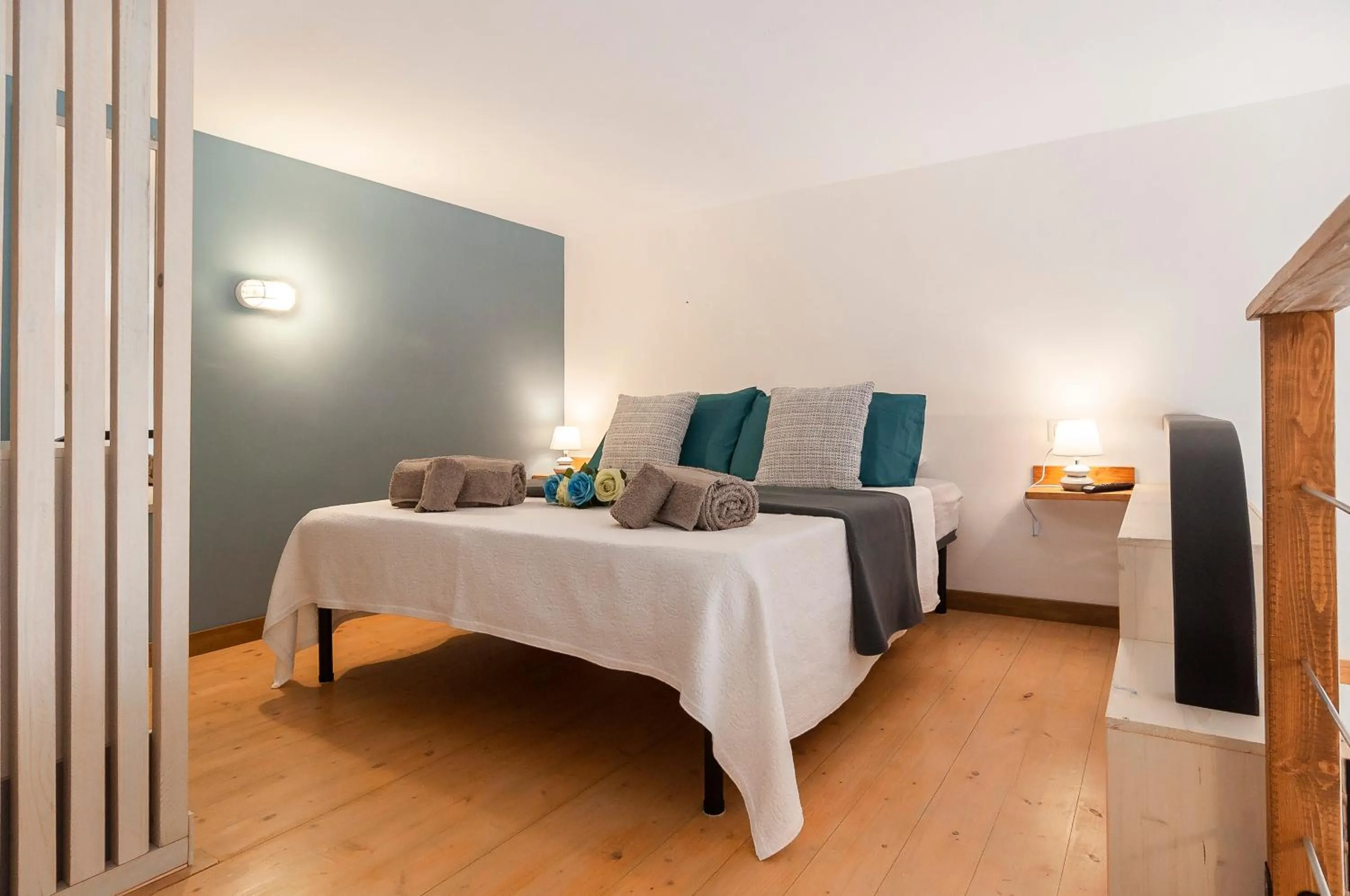 Bed in CIRCEO Holiday Houses