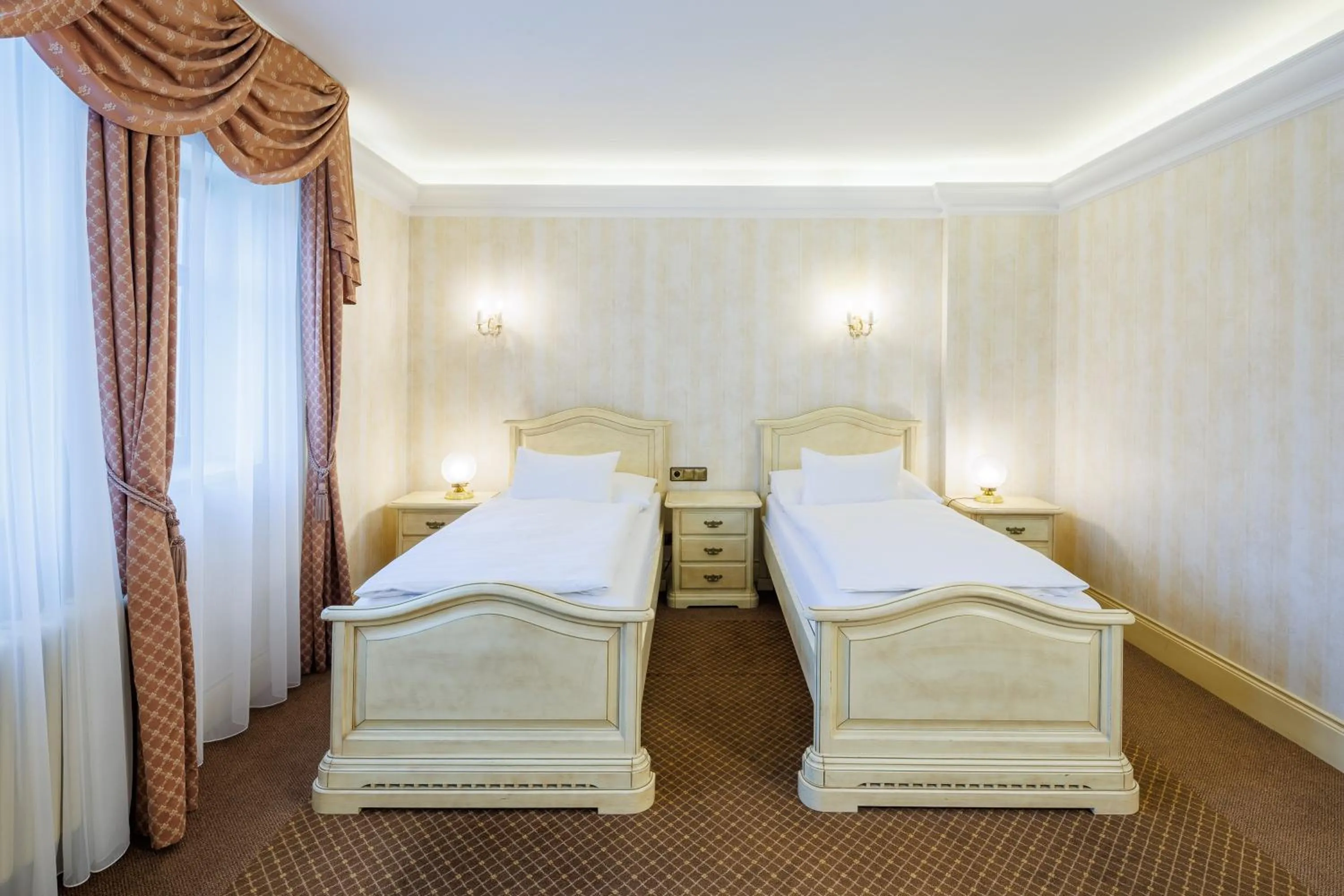 Bed in Hotel Château Cihelny