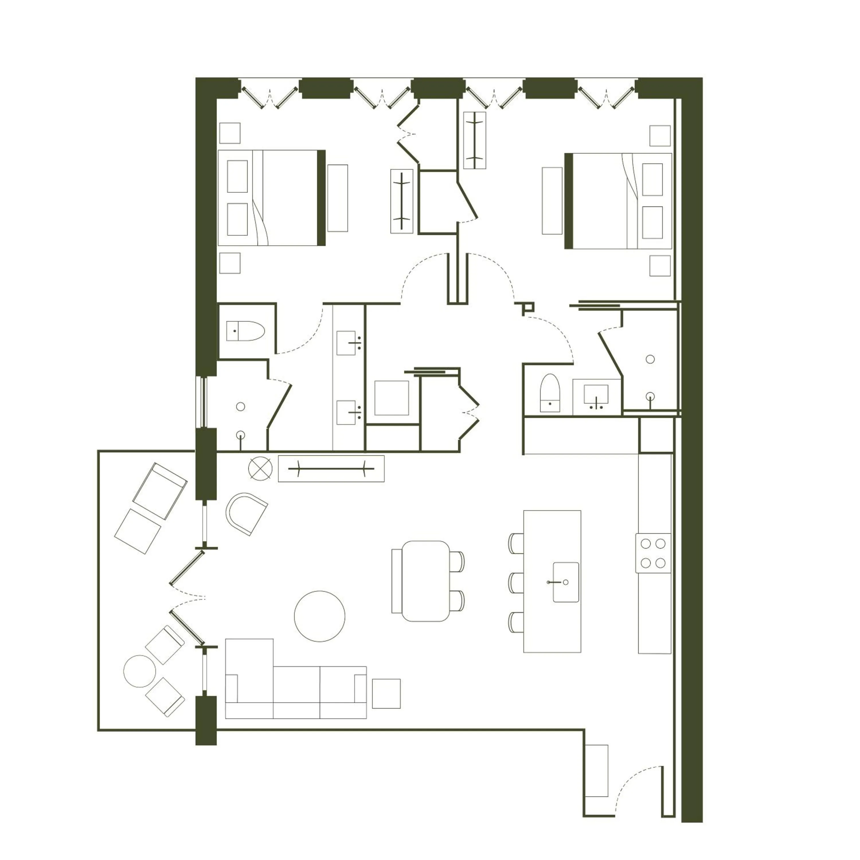 Floor plan in The Pinch Charleston