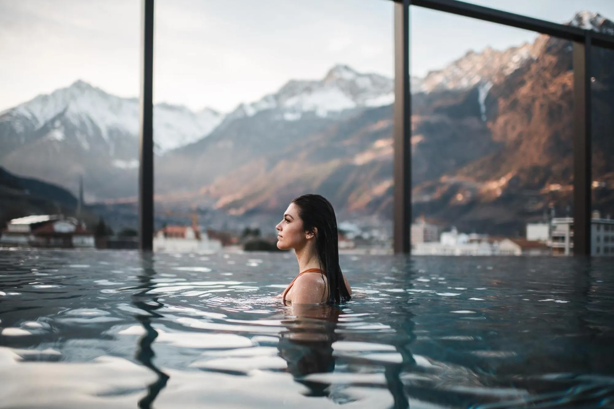 Mountain view in Hotel Therme Meran - Terme Merano