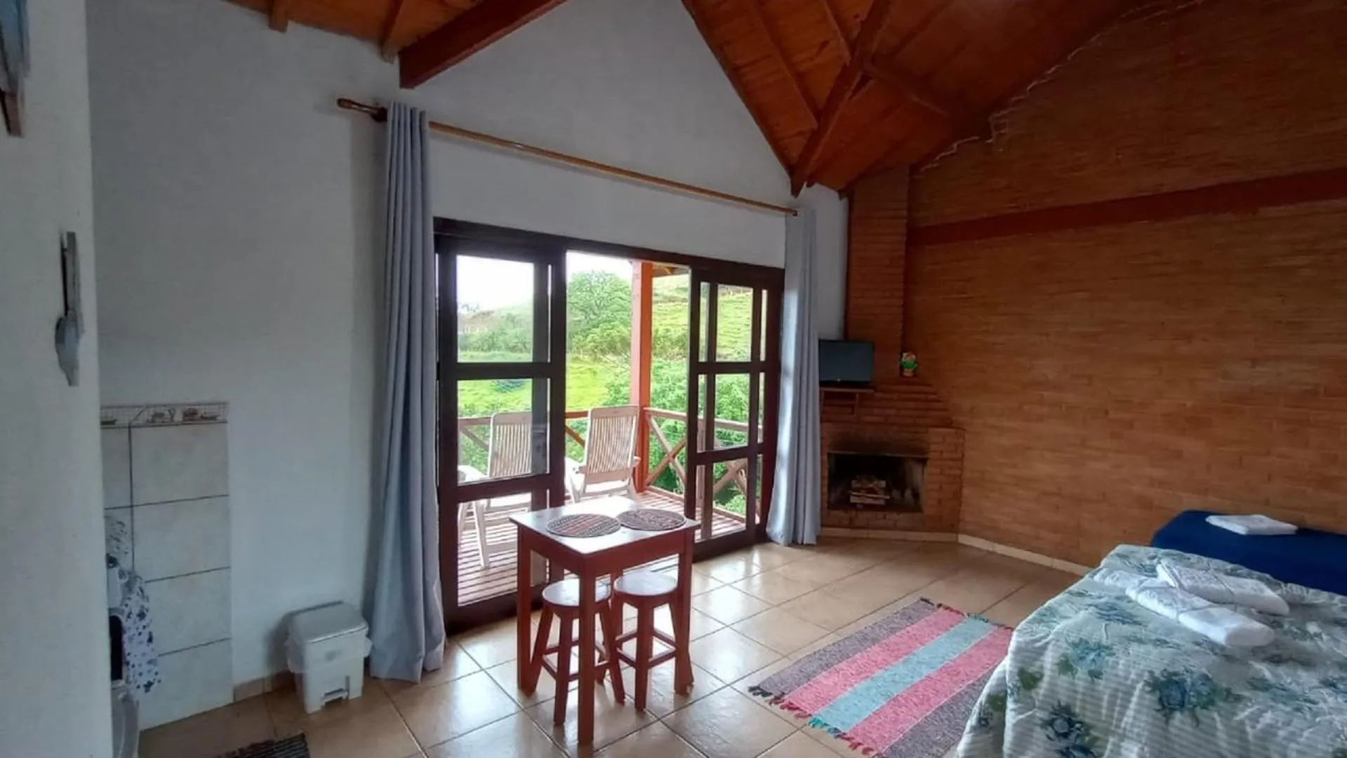 Bed in Pousada Vitória