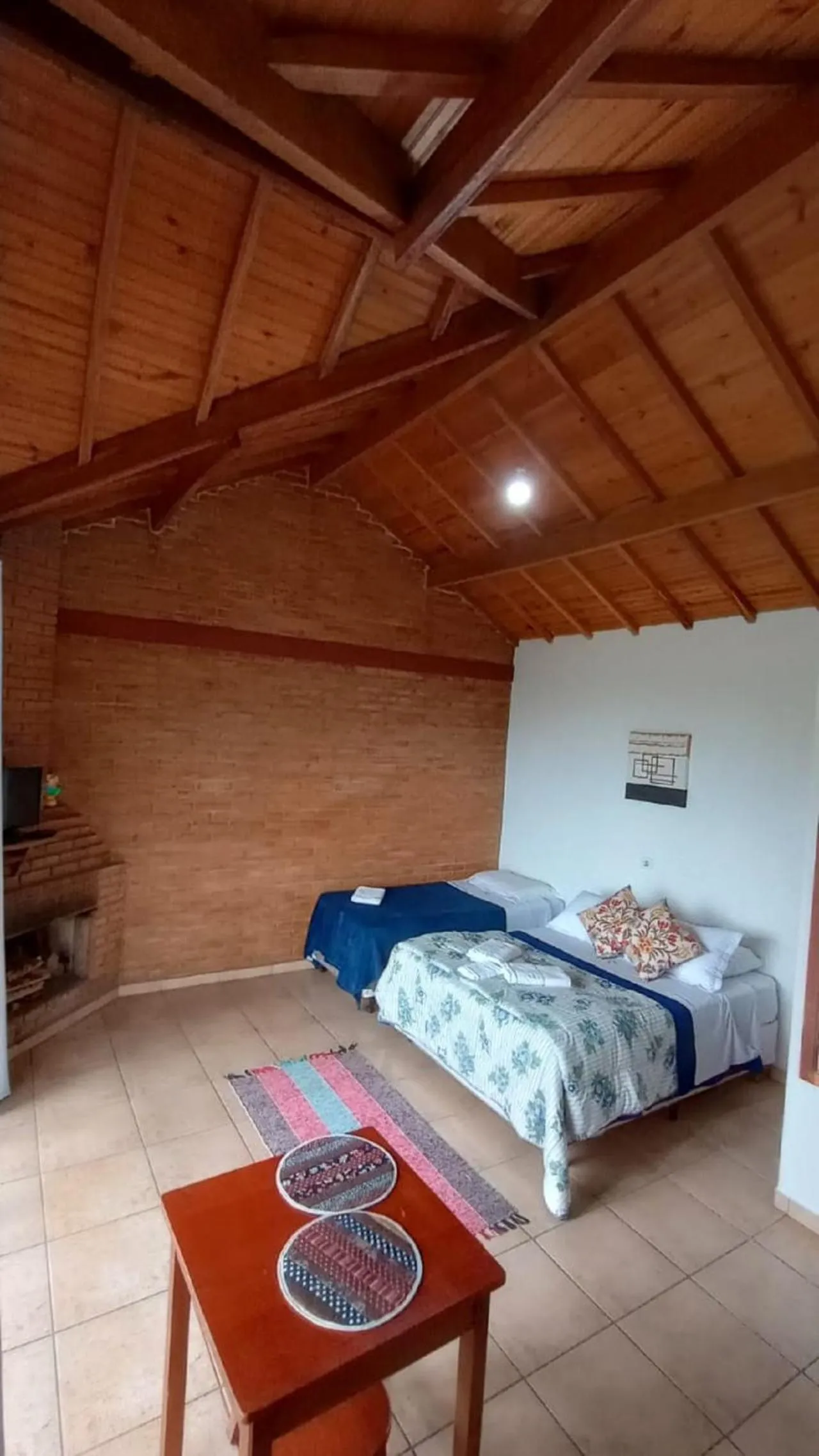 Bed in Pousada Vitória