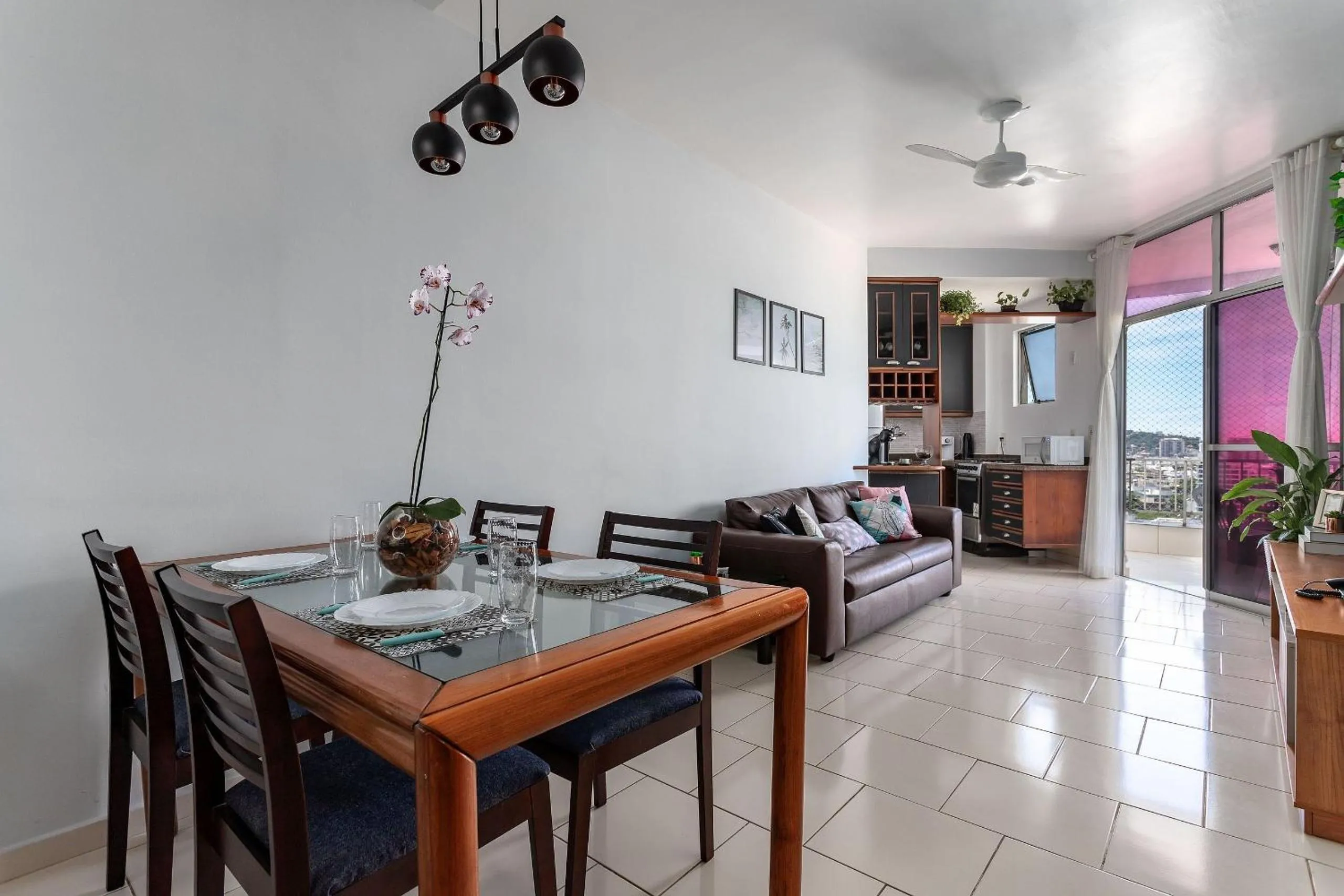 Living room in Rental Home Barra Palace Vista para o mar