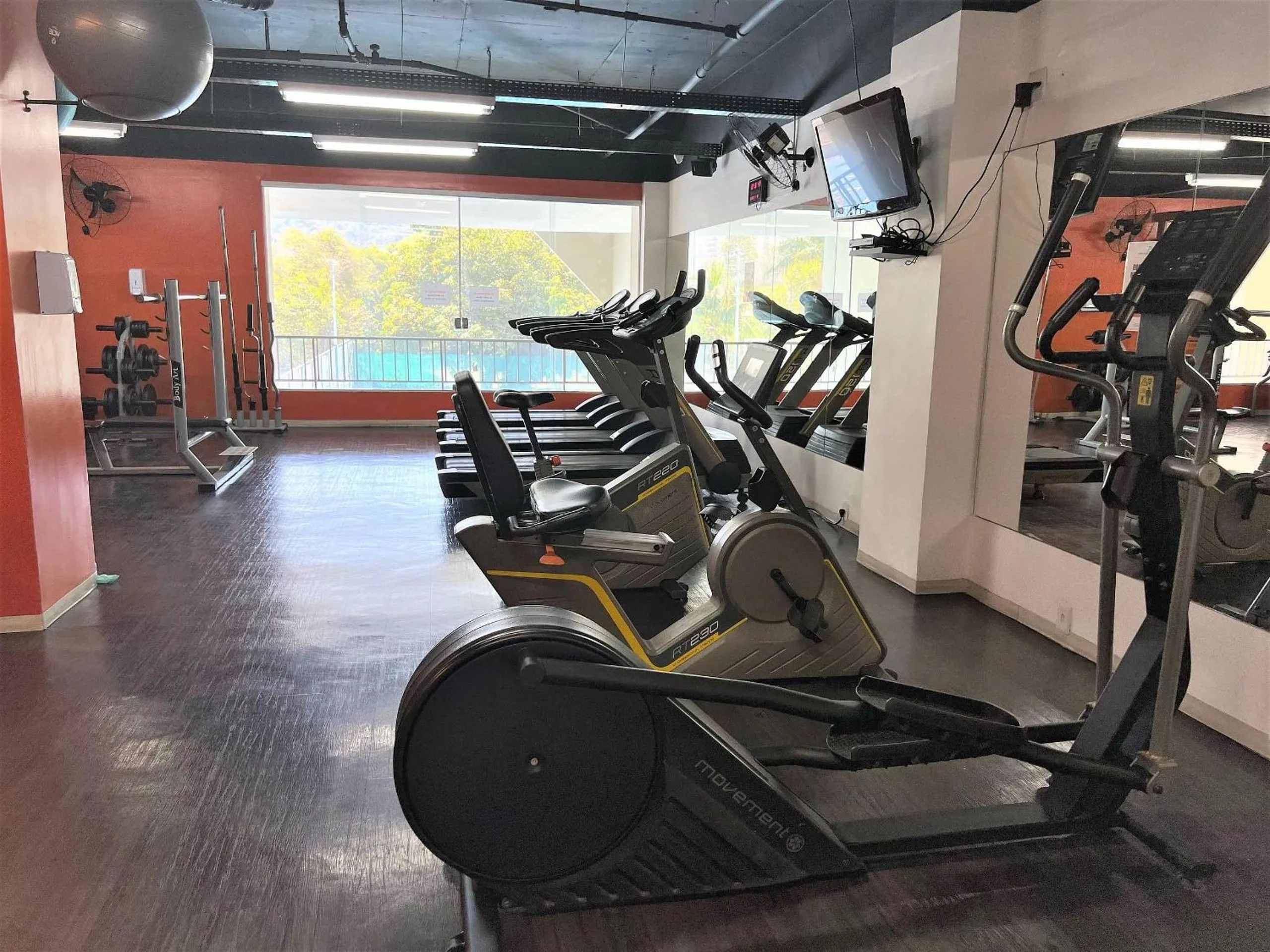 Fitness centre/facilities in Rental Home Barra Palace Vista para o mar