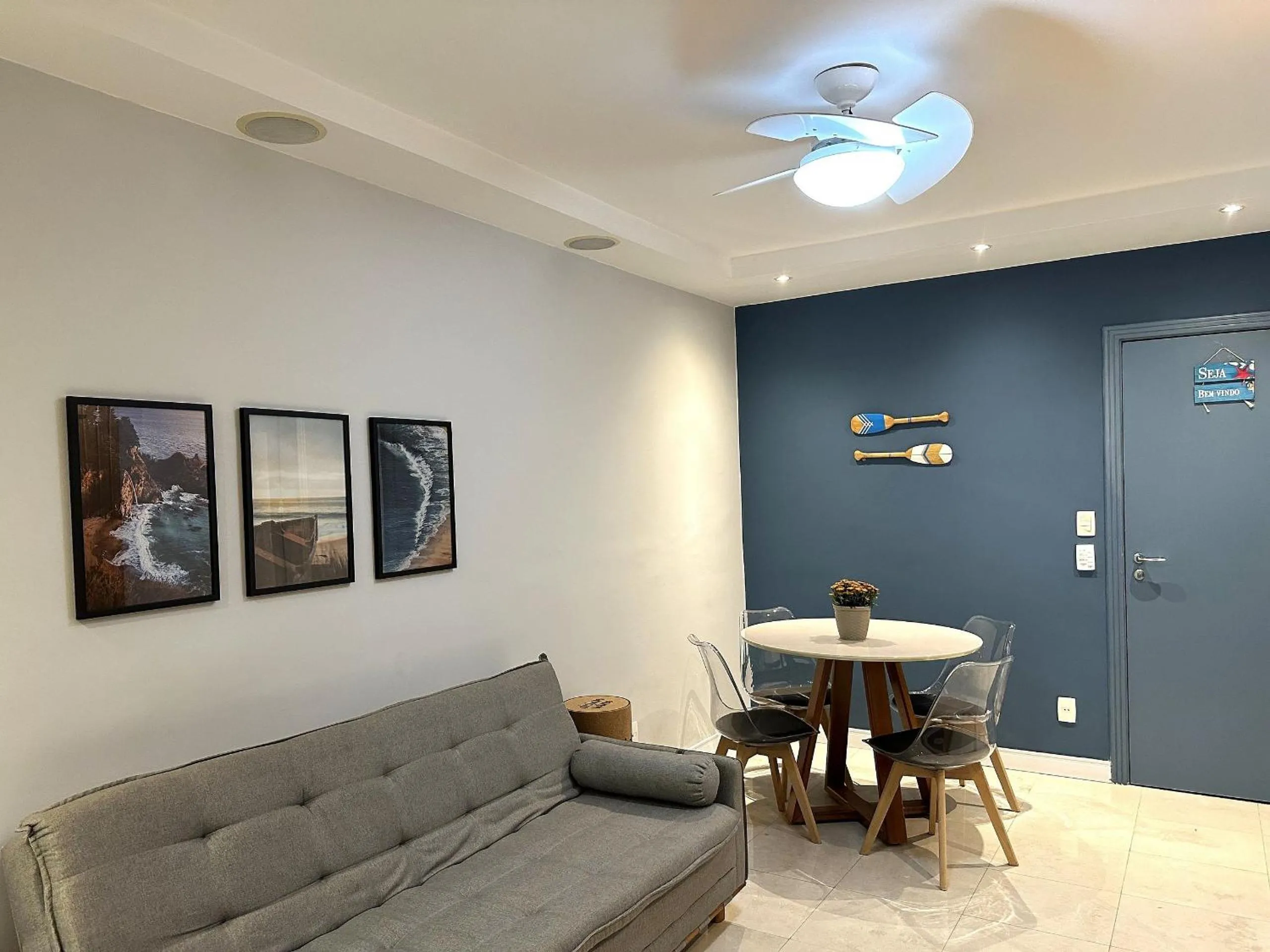 Living room in Rental Home Barra Palace Vista para o mar