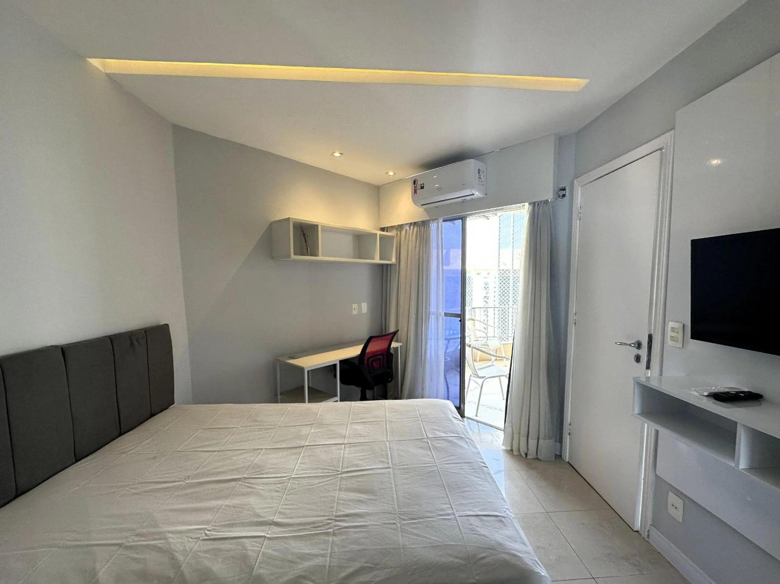 Bedroom, Bed in Rental Home Barra Palace Vista para o mar