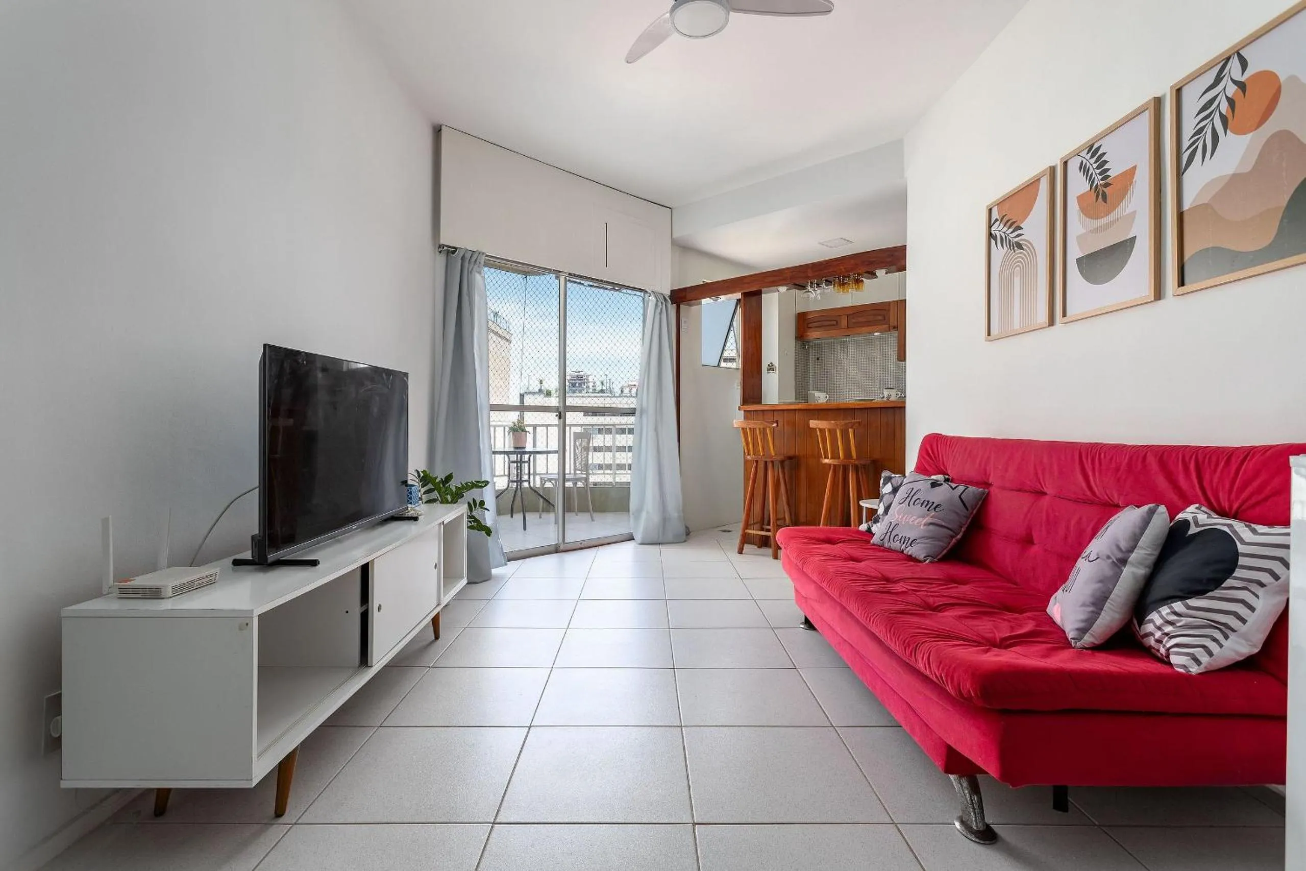 Living room in Rental Home Barra Palace Vista para o mar