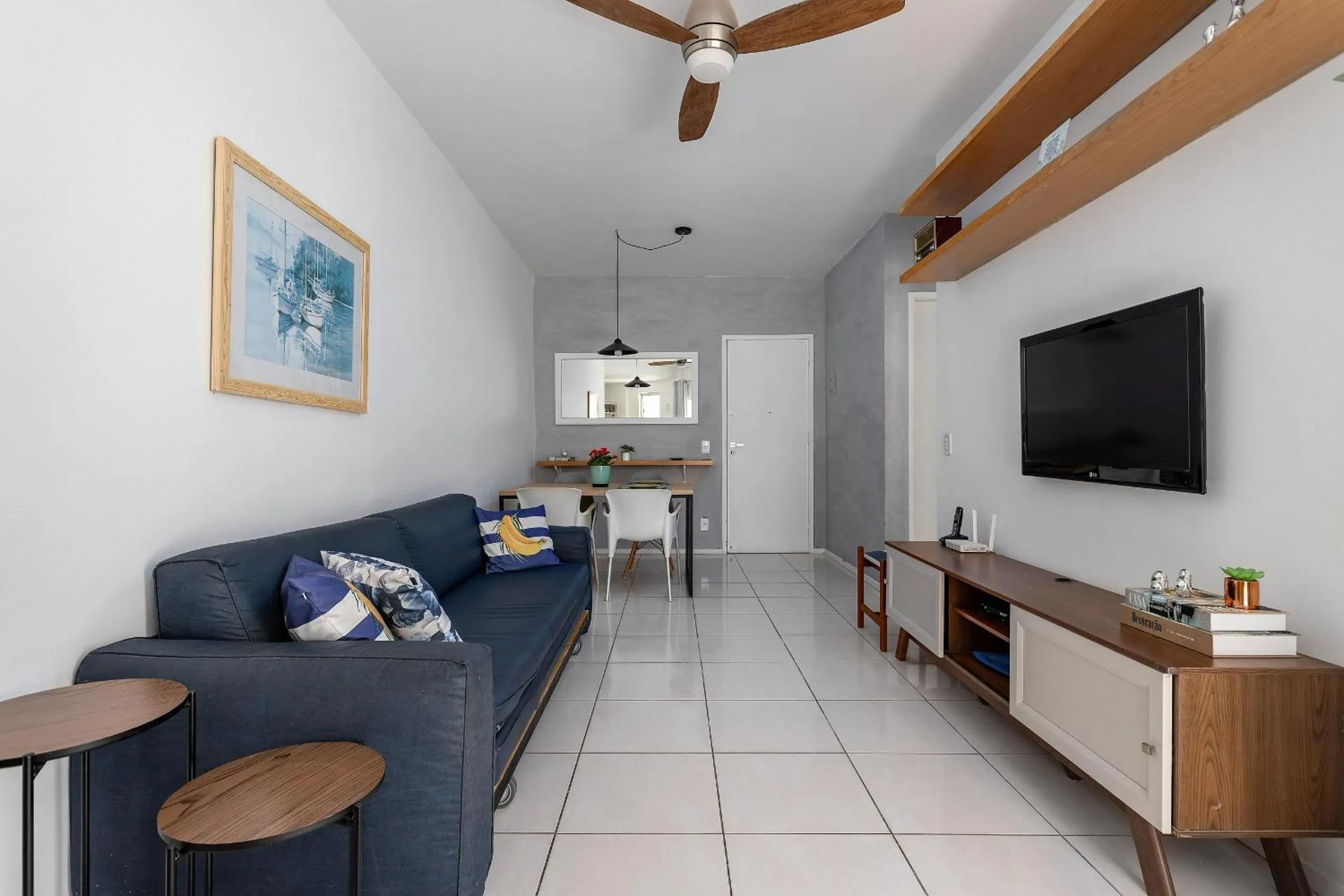 TV and multimedia in Rental Home Barra Palace Vista para o mar